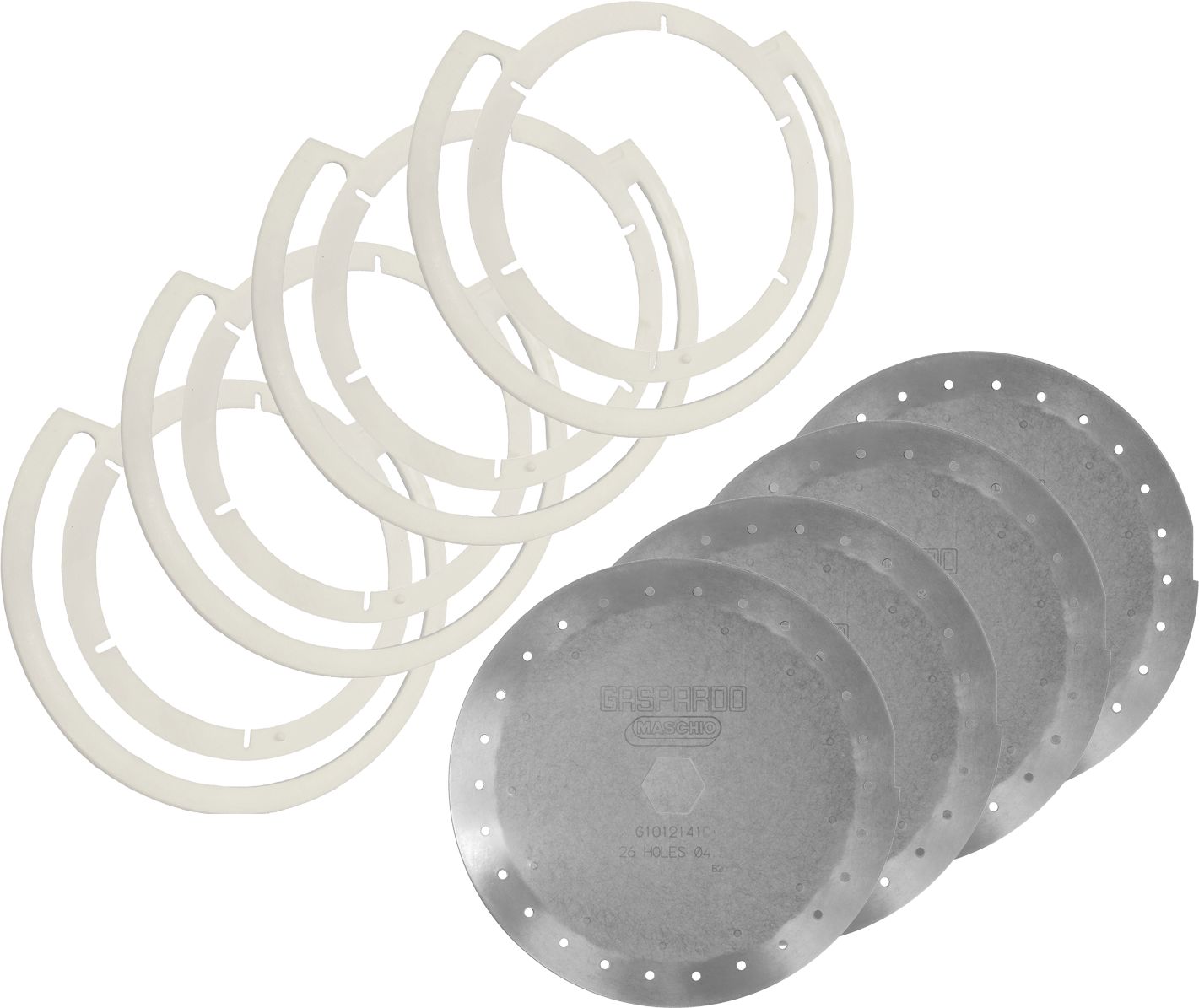Gaspardo Säscheibe Set mit 6 x Säscheibe Mais, 26 Bohrungen 4,5 mm, für Sämaschine MTE-R bis Bj. 18, 6-reihig, G10121410R