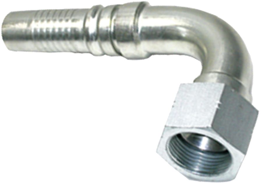 Dichtkegelnippel "DKJ-S (J.I.C.)" 90 °, NW DN 25 - 1", 1 5/16"-12 IG UNF-UN, Aussenkung 74°, Ausreißsicherung Interlock