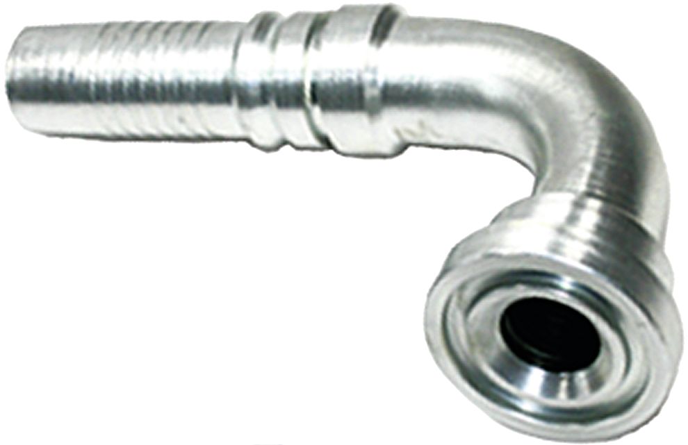 SAE-Flanschnippel "SFL-S 3000 PSI" leicht, 90 °, Stahl, mit Ausreißsicherung Interlock, NW DN 25 - 1", Ø 38,1 mm