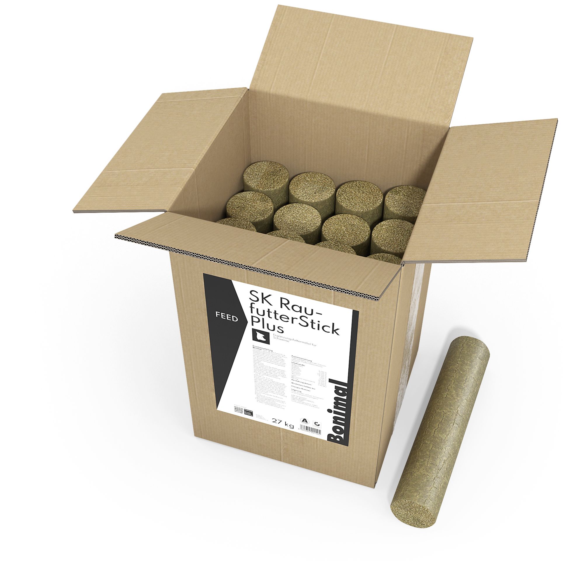 Bonimal FEED SK RaufutterStick Plus für Schweine Brikett 27 kg Karton