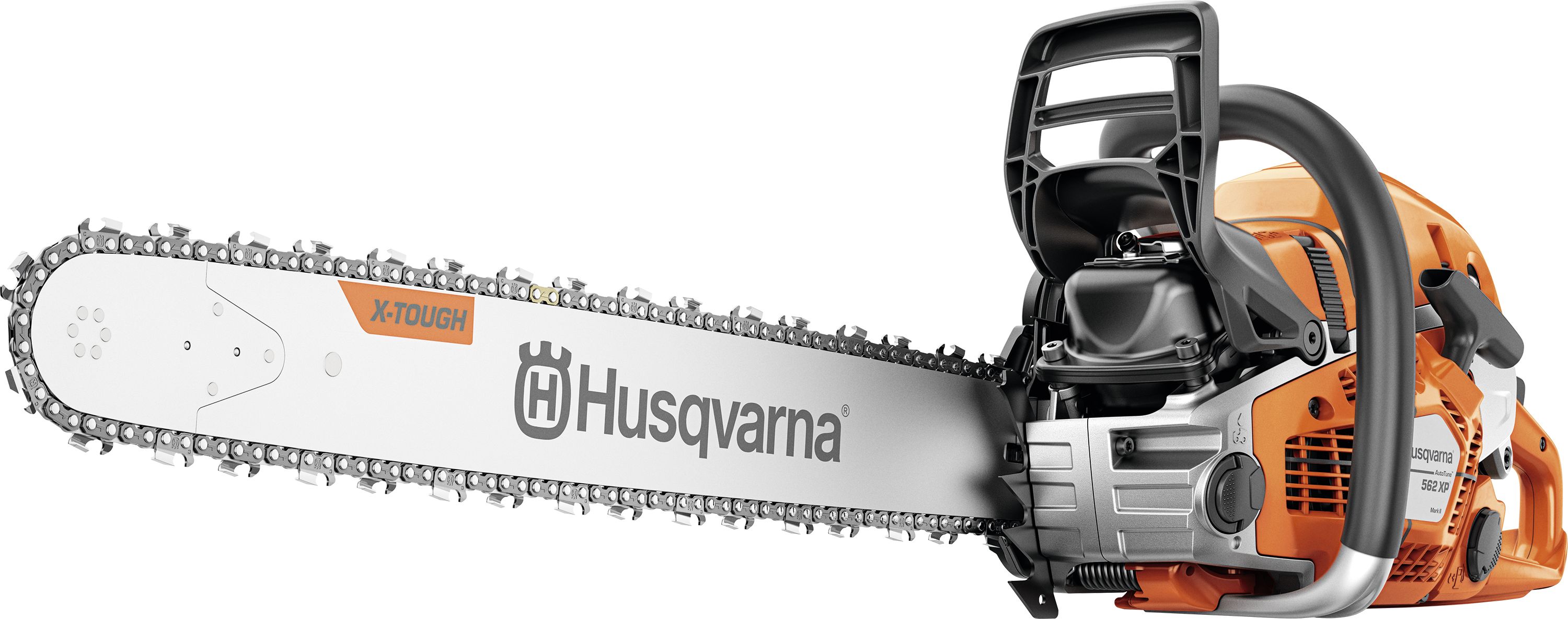 Husqvarna Benzin-Kettensäge "562 XP G Mark II" 3,5 kW (4,7 PS) Schienenlänge 45 cm, mit Griffheizung, mit 2 Ketten, 9706636-38