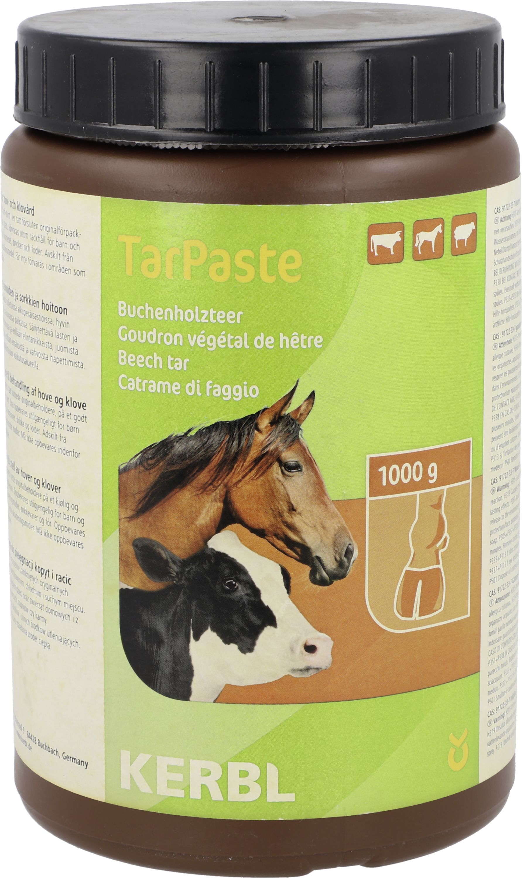 KERBL Buchenholzteer "TarPaste" 1 kg für Huf- und Klauenpflege, 1635