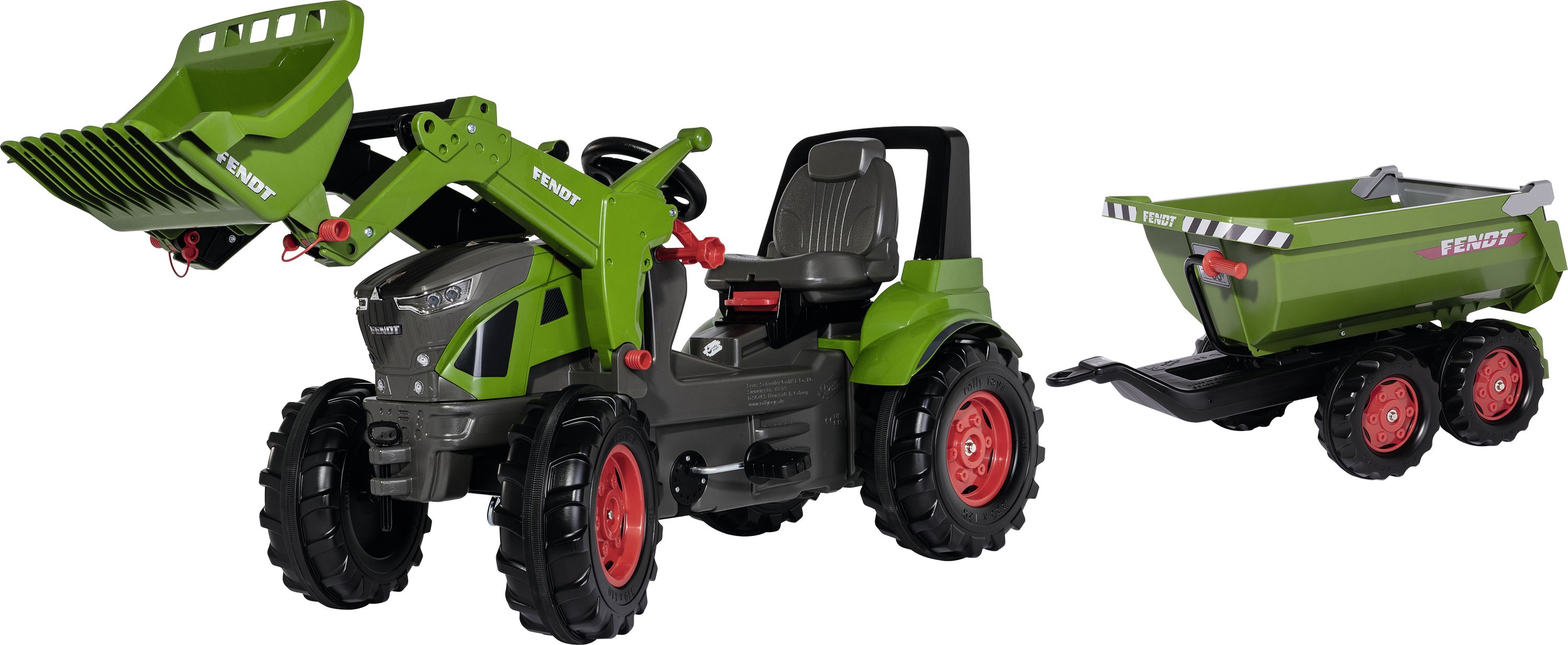 Fendt Trettraktor "942 Vario" mit Frontlader und Muldenkipper, X991022009000