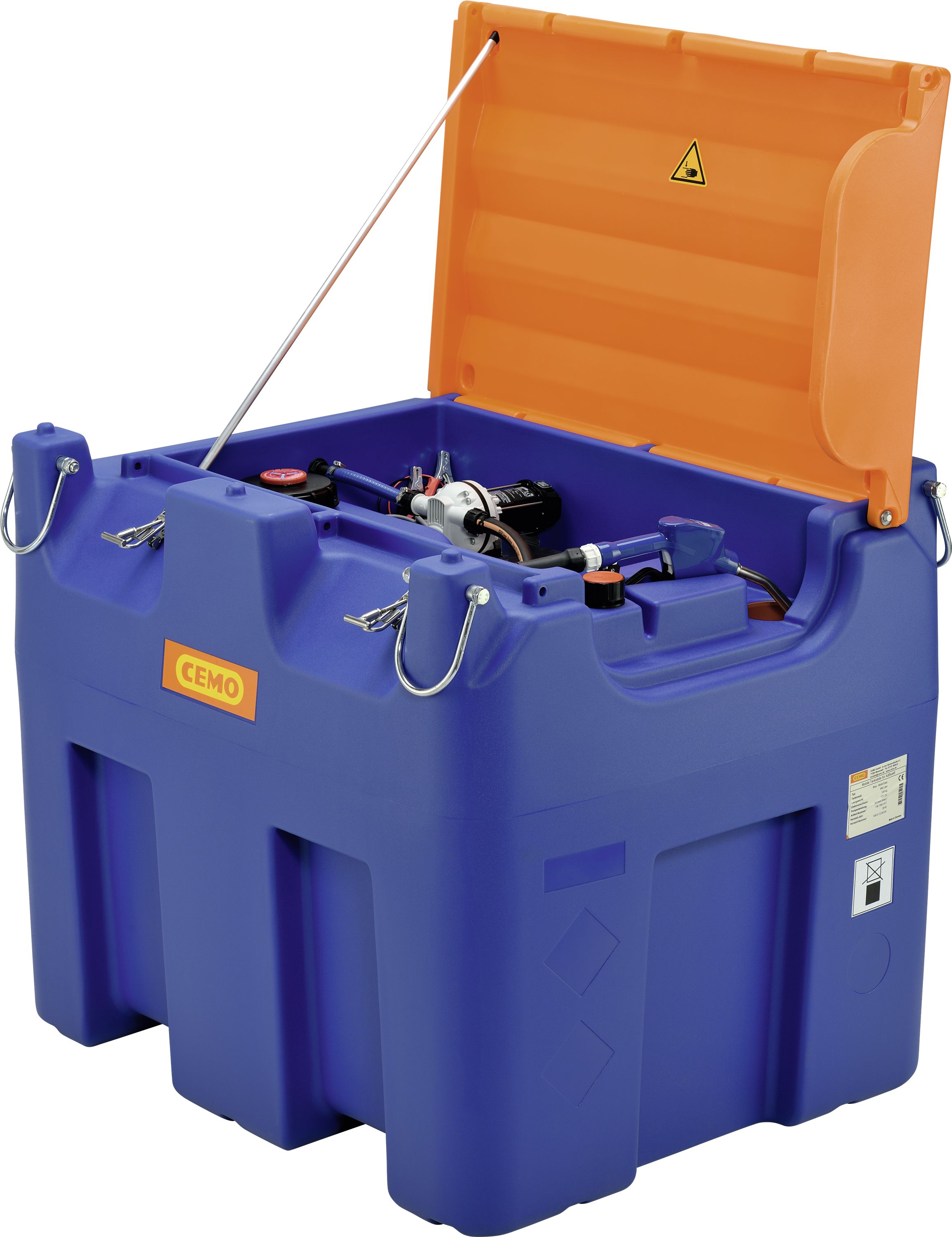Cemo Tankanlage "Blue-Mobil Easy Premium" 980 l, für AdBlue , mobil, 230 V-Pumpe, mit Deckel, 11147