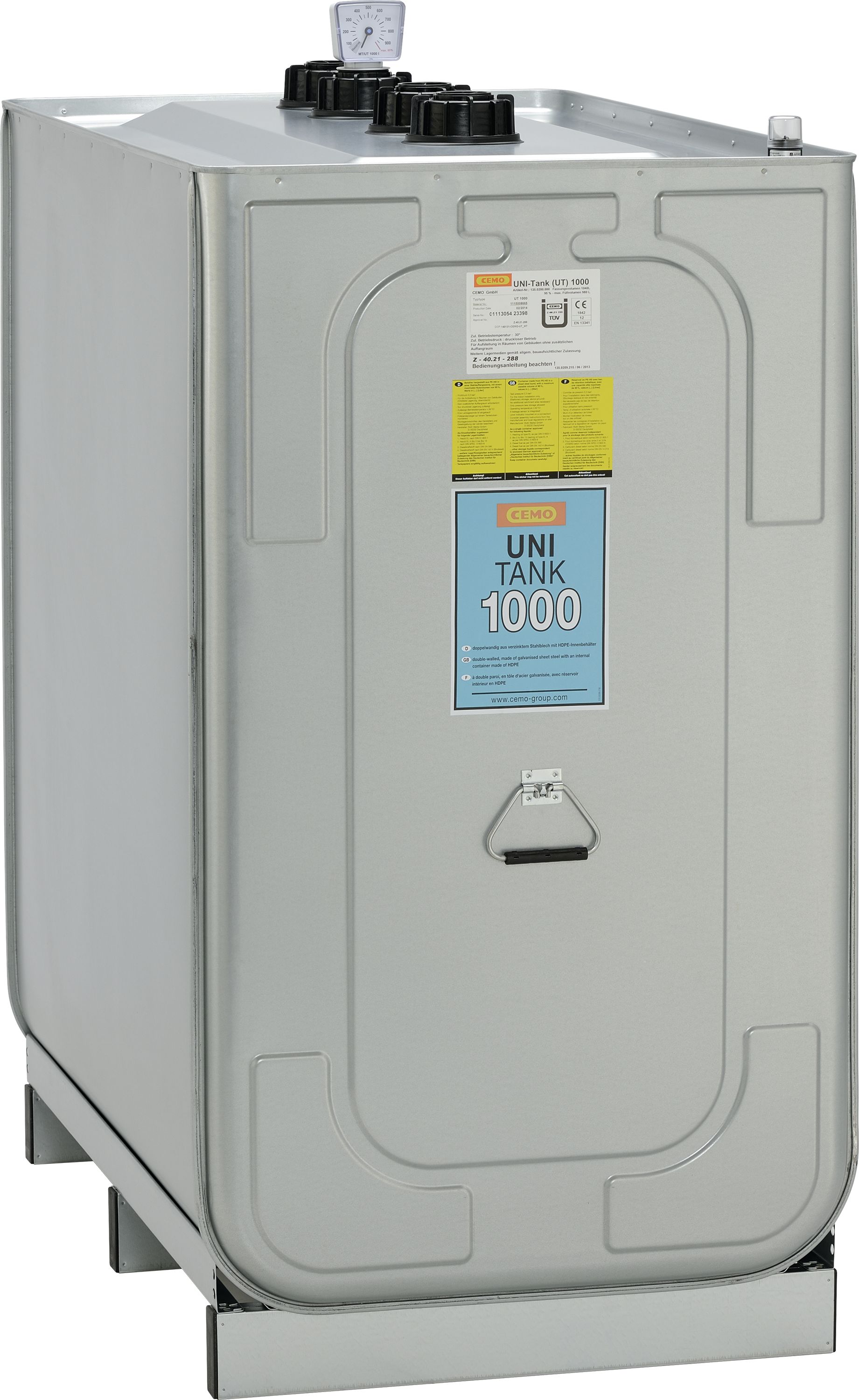 Cemo Lagertank "Uni" 1.000 l für Frischöl und Altöl, stationär, 7380