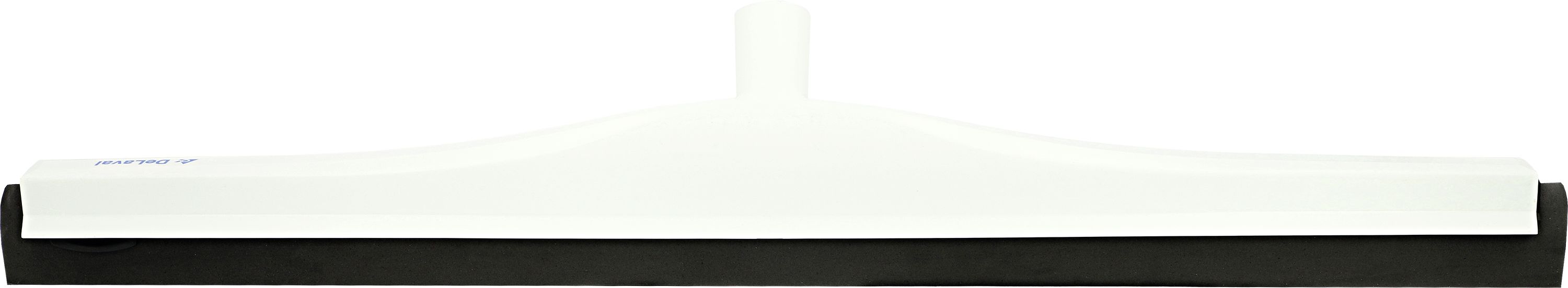 DeLaval Wasserschieber 60 cm, mit schwarzer Gummilippe, Rücken Kunststoff, weiß, Stielhalter fest, 92060111