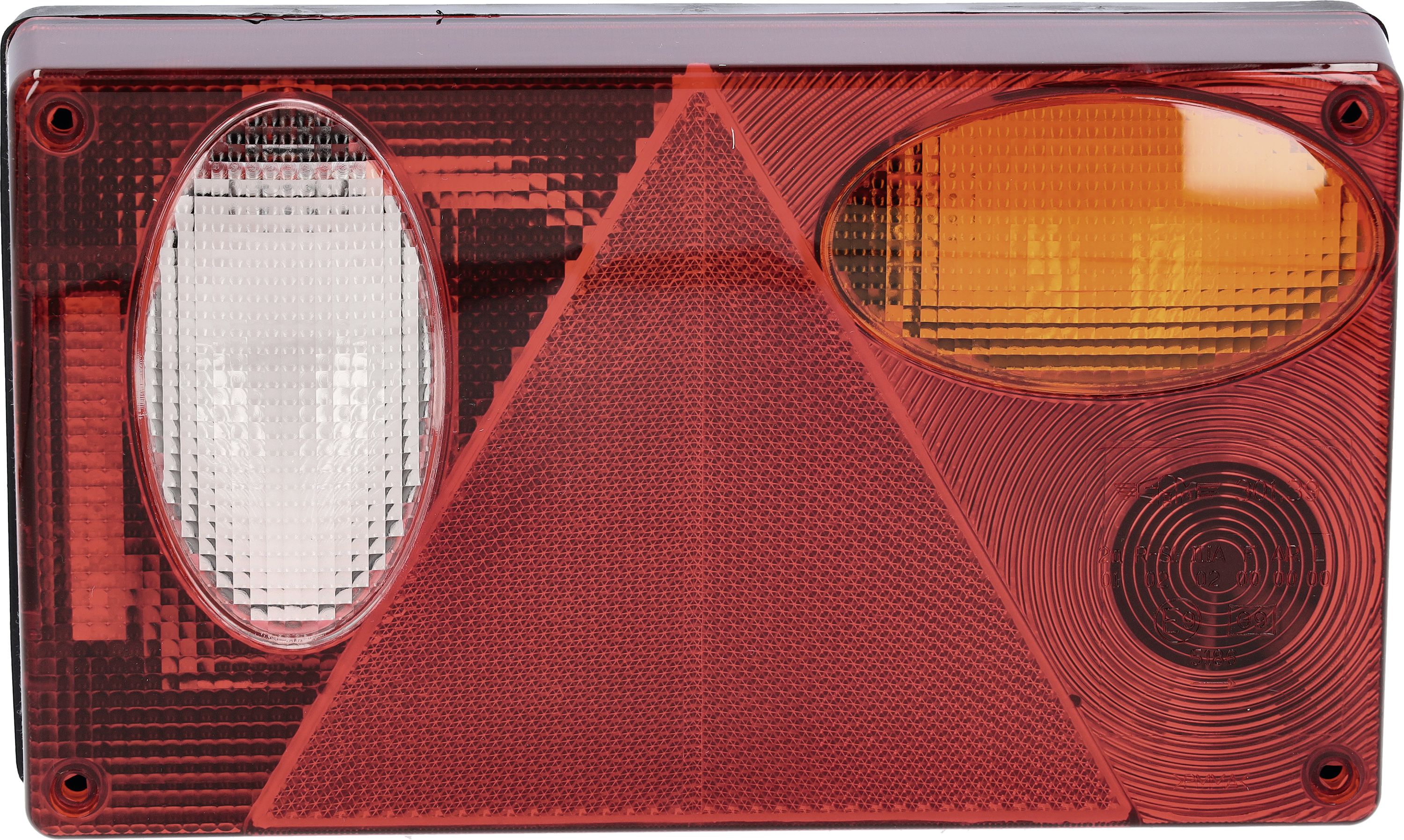 Schlussleuchte "Lissabon" rechts, Schluss-, Brems-, Blink-, Rückfahr-, Kennzeichenlicht, Anschluss Tülle
