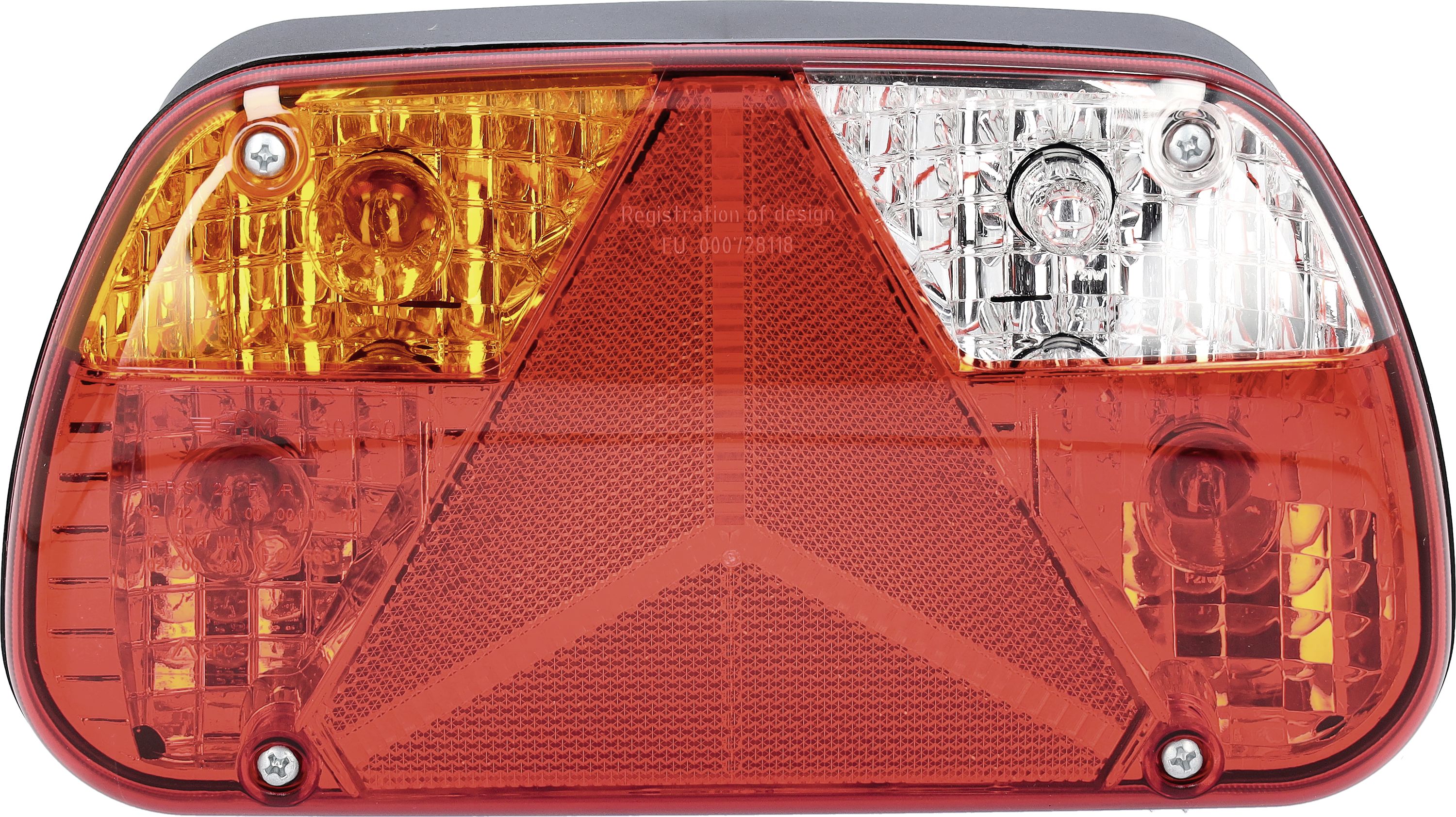 Schlussleuchte "München" links, Schluss-, Brems-, Blink-, Nebelschlusslicht, Anschluss 5-polig