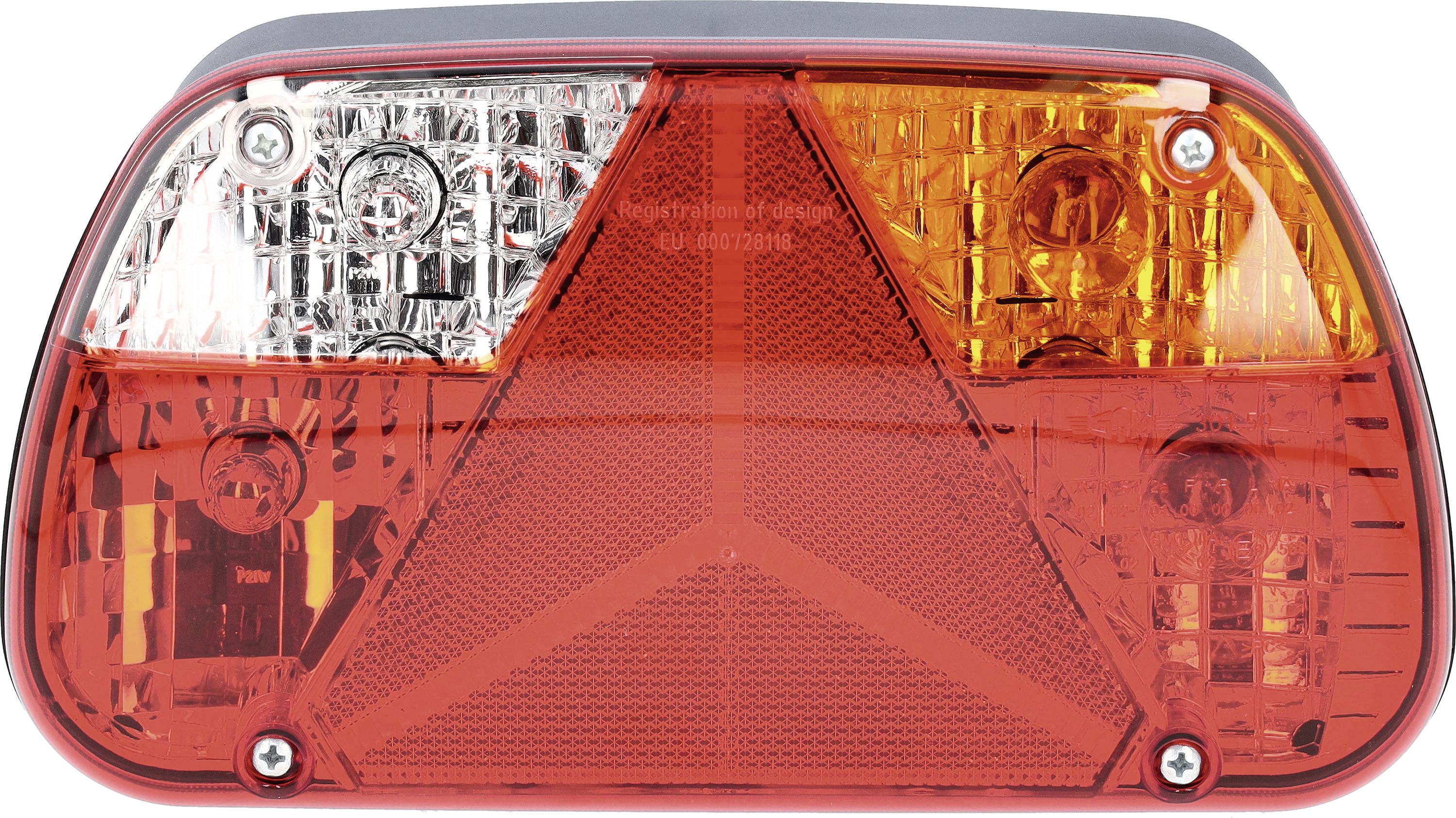 Schlussleuchte "München" rechts, Schluss-, Brems-, Blink-, Rückfahrlicht, Anschluss 5-polig