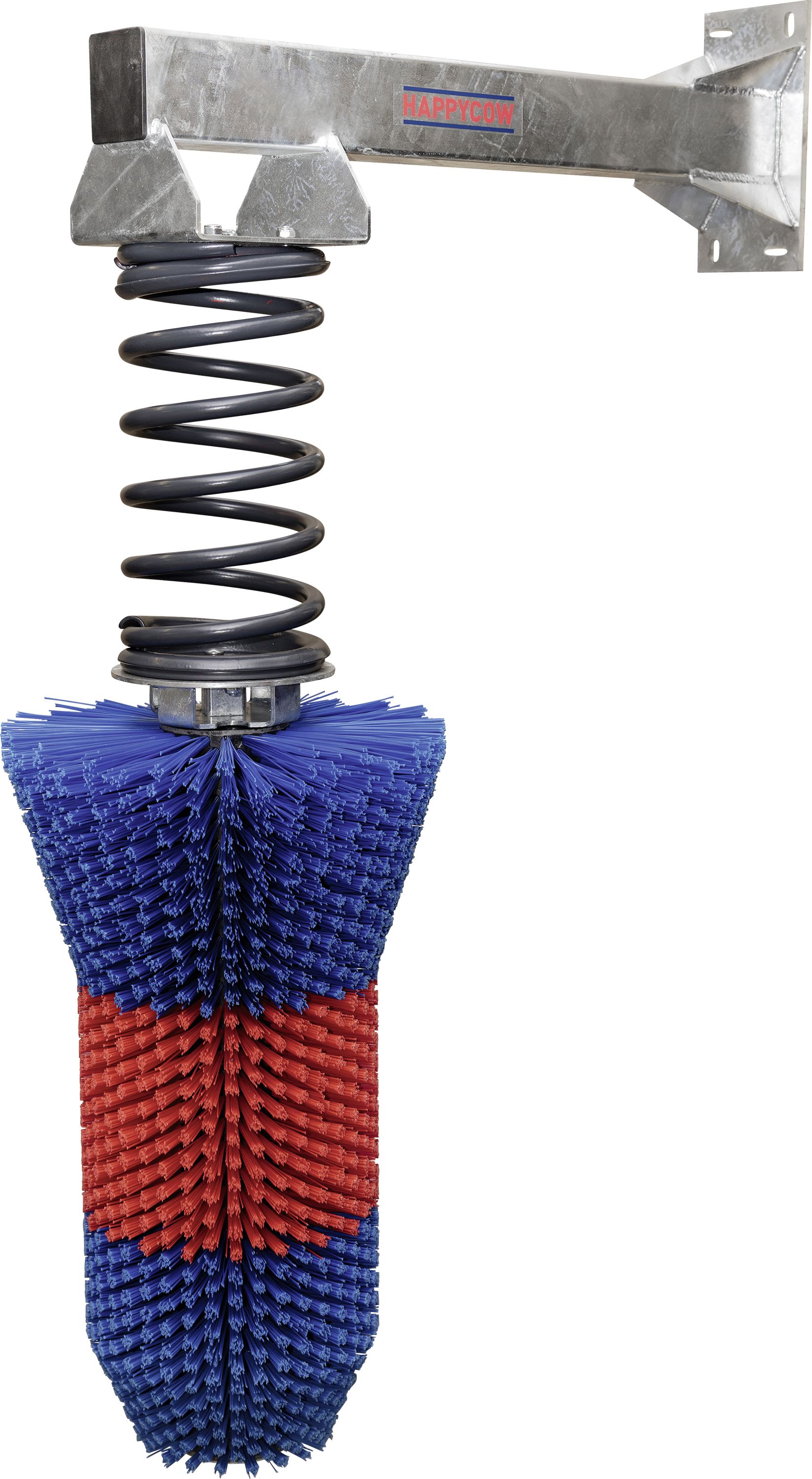 HappyCow Kuhbürste "FlexiSwing" 435 x 1.510 x 1.015 mm, Borstenbesatz PP (Polypropylen), rot/blau, für Rinder und Pferde, 18670