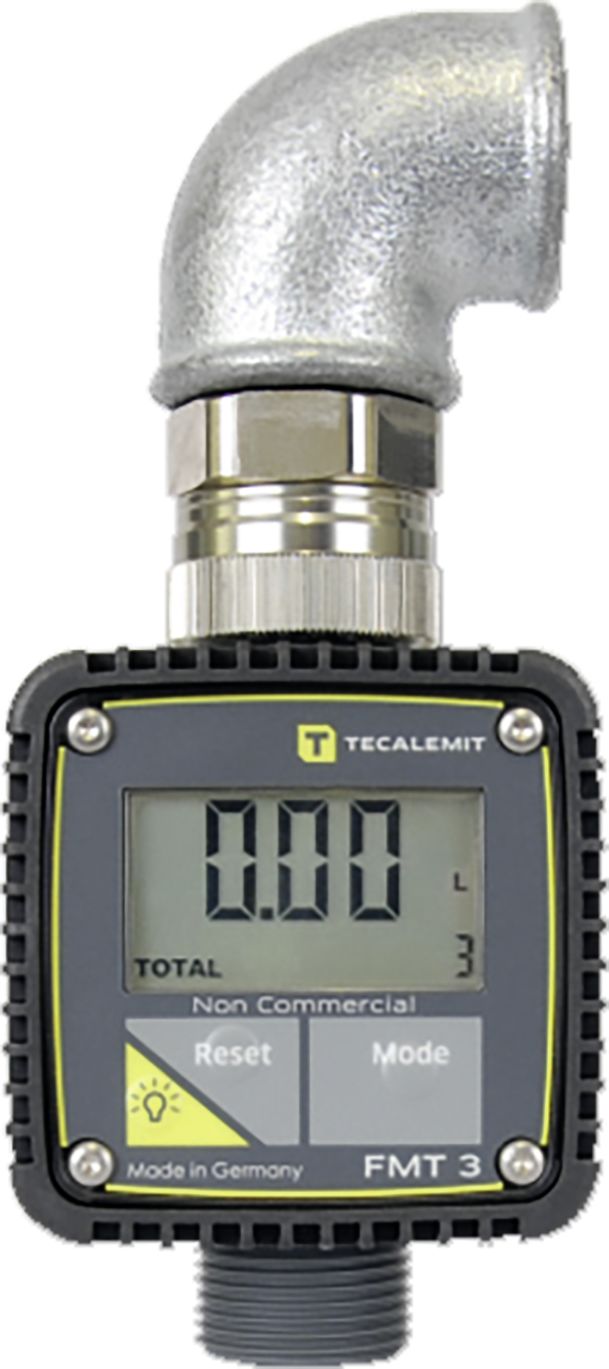 Cemo Durchflusszähler "FMT 3/50" digital, 90° drehbares Display, Diesel, für Tankanlage Multi, Uni, 7574