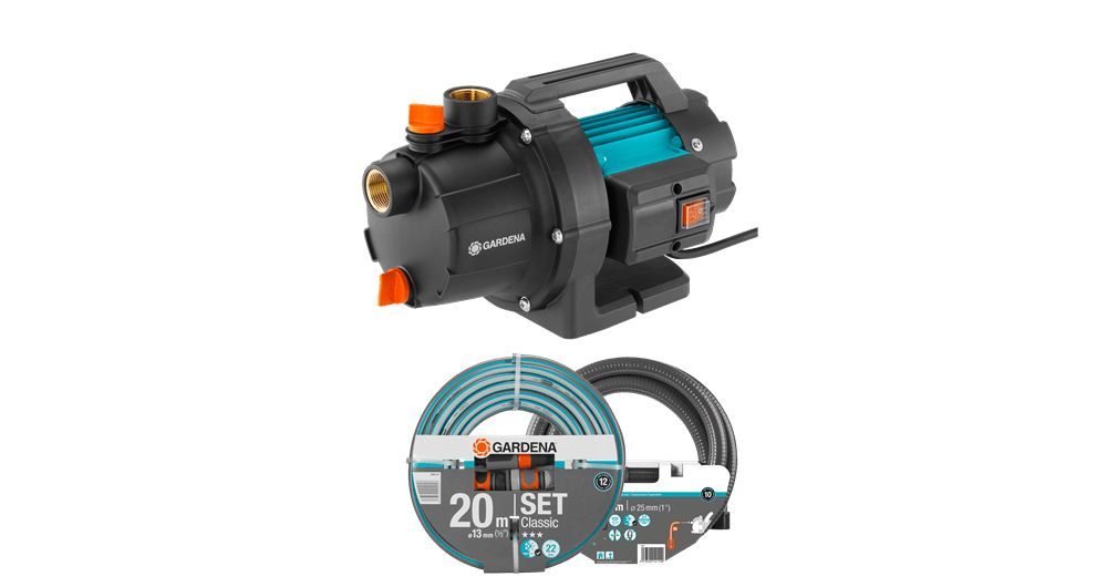 GARDENA Gartenpumpe 3000/4 BASIC Set 09011-47