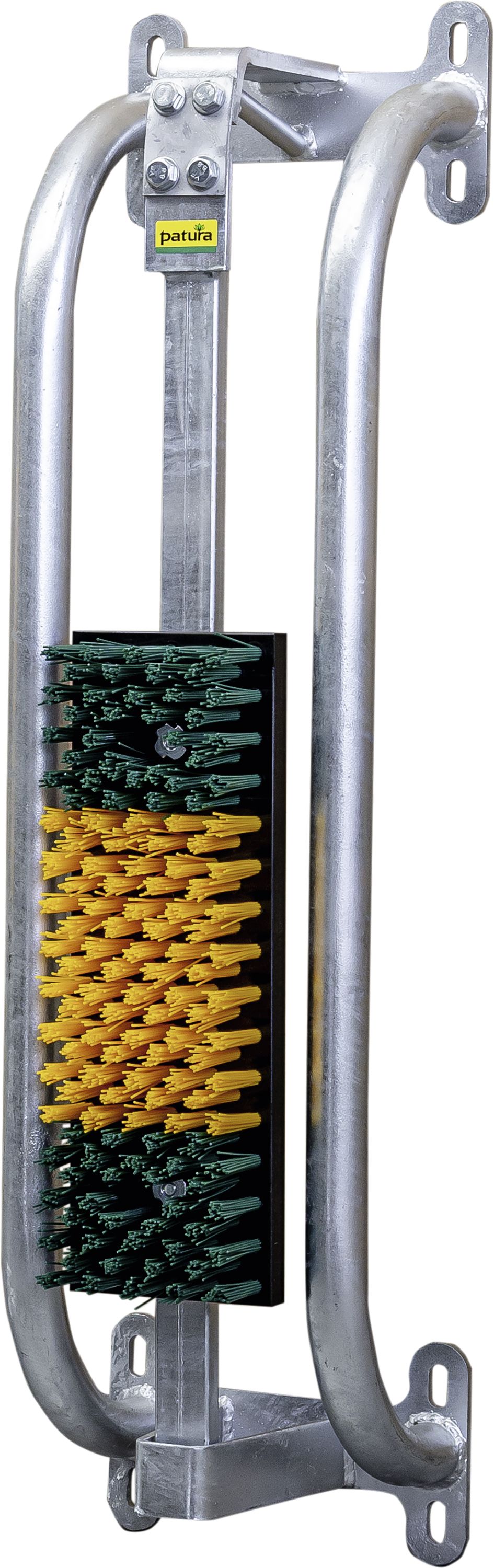 Patura Kuhbürste 280 x 980 mm für Kälber und Jungrinder, mit Schutzkorb, gefedert, 334049