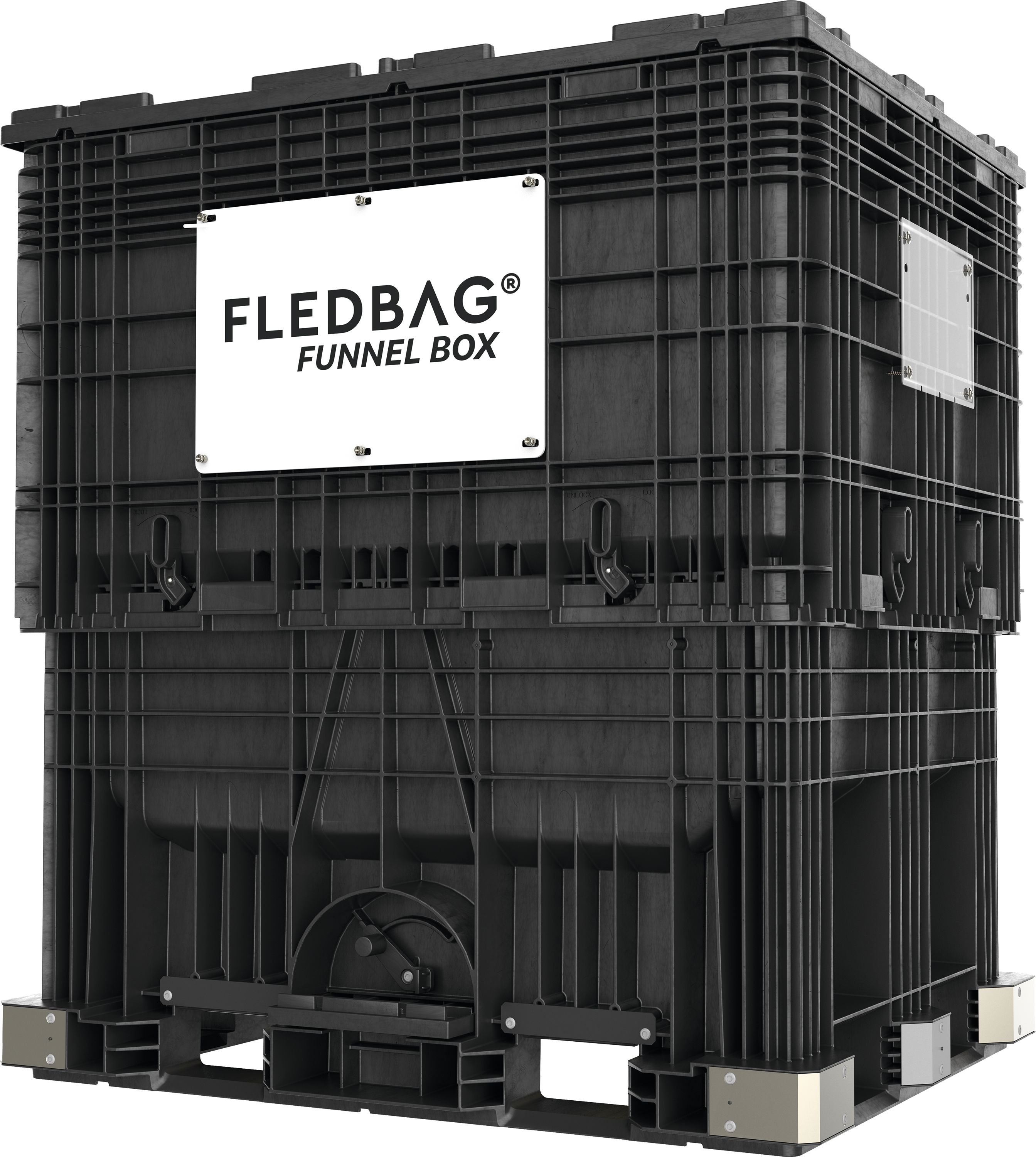 Fledbag Transportcontainer "Funnel Box Food" L x B x H: 1.435,1 x 1.143 x 1.651 mm, Füße mit Schutz aus Stahl, 0301002