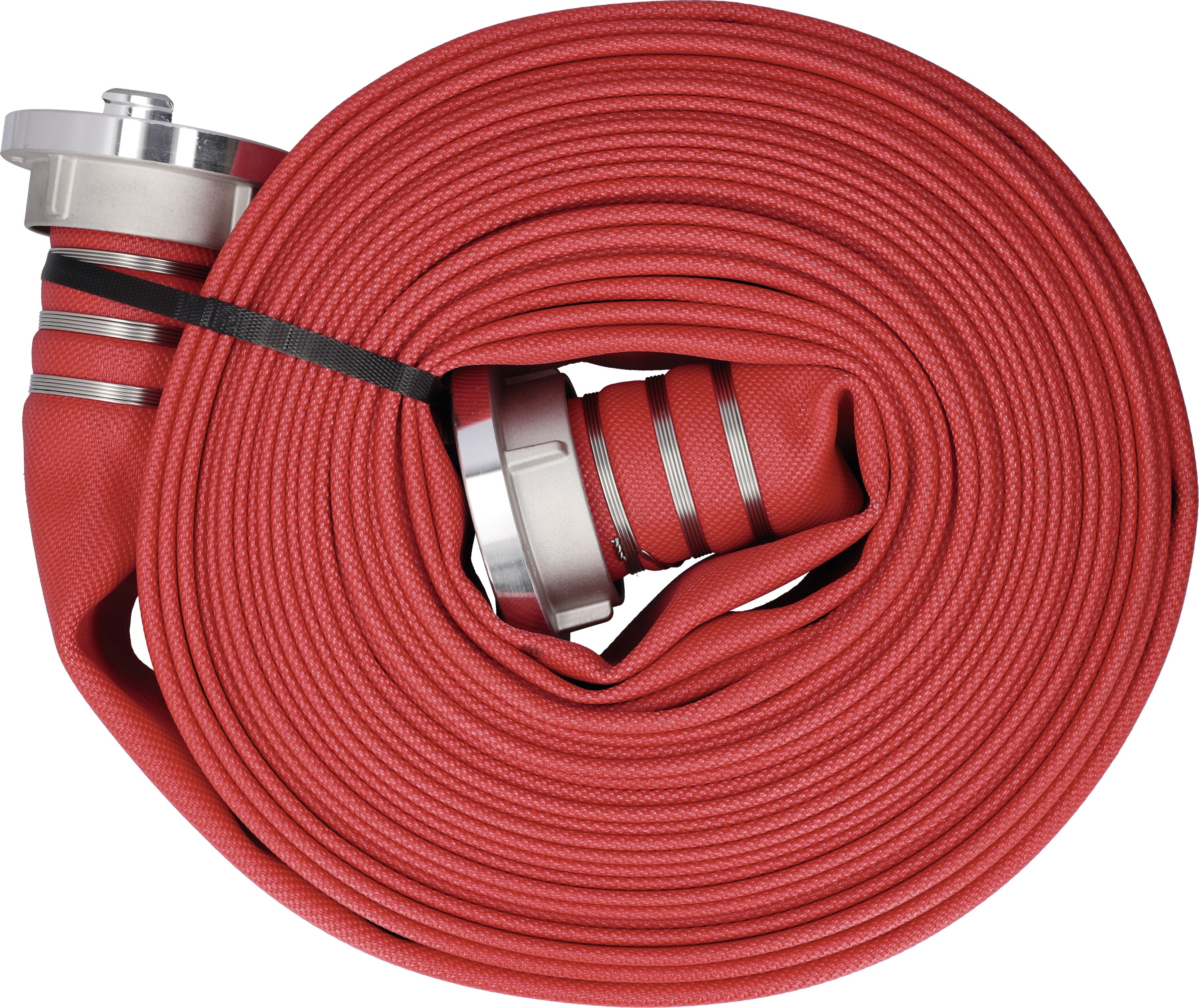 Flachschlauch 20 m, beidseitige Storz B-Kupplung, rot