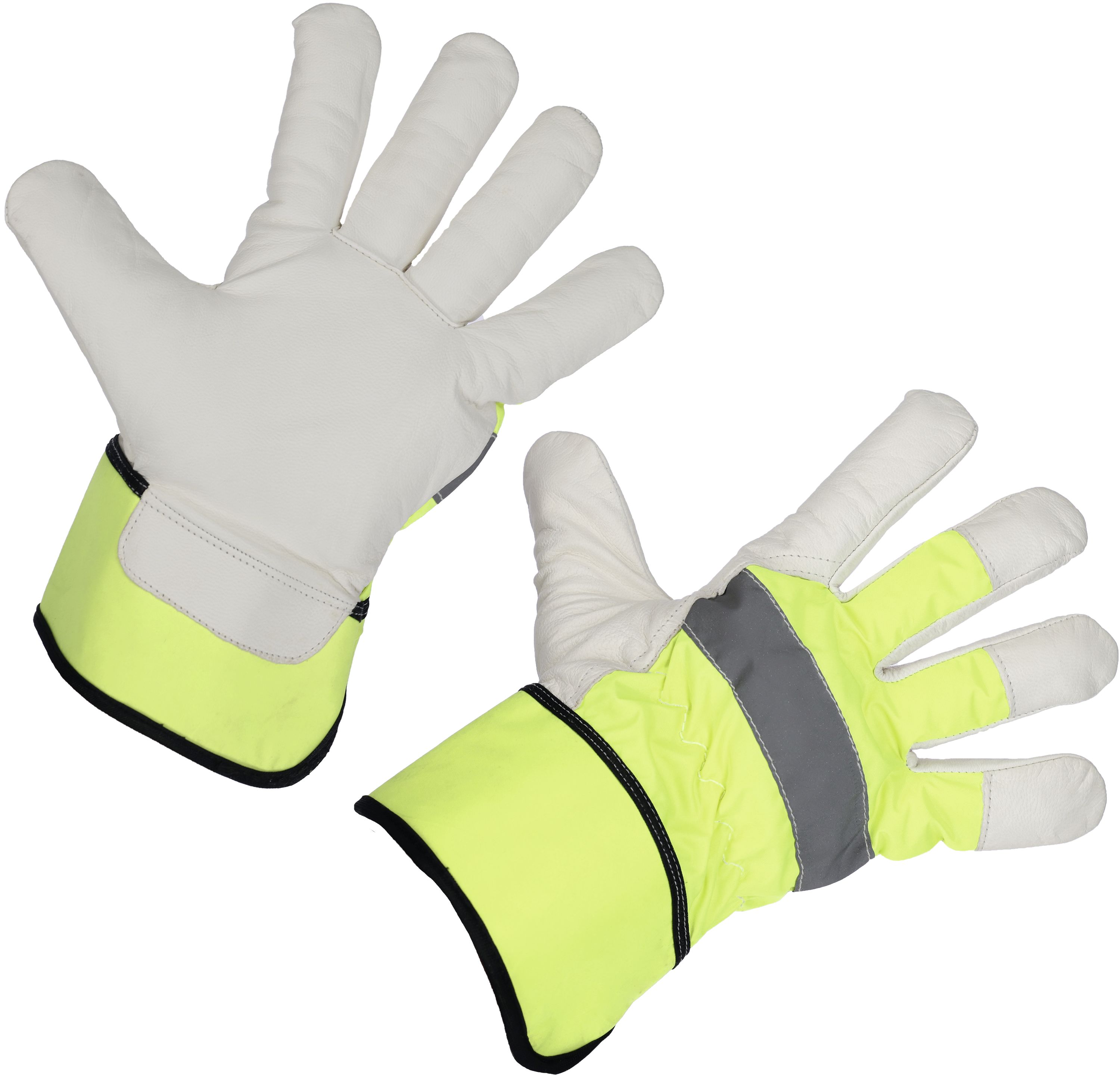 Keron Winterhandschuhe "Neon" Gr. 9 (L), Ziegenleder; Baumwollfleece; Polyester, 297947