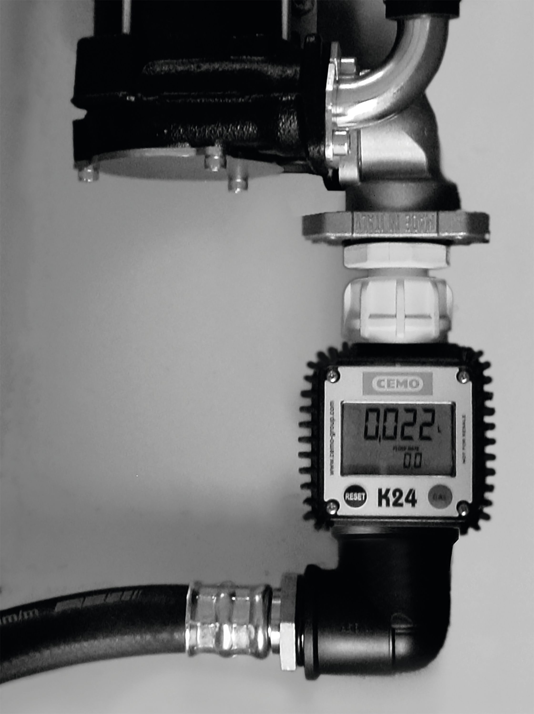 Cemo Durchflusszähler "K24" digital, Diesel, für Tankanlage DT-Mobil Easy 430, 460, 600 l, 8908