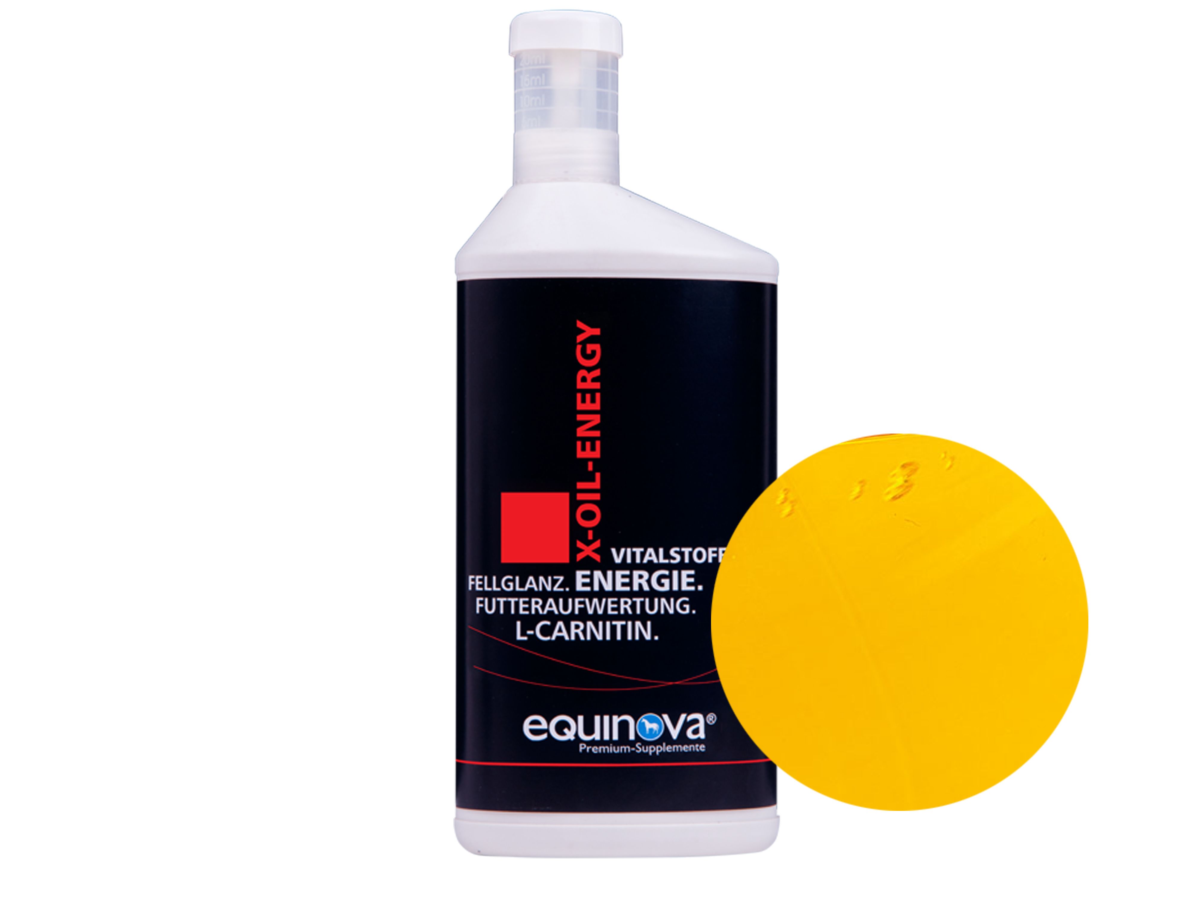 Equinova X-Oil Energie Ölmischung mit Mandelöl und Traubenkernöl 1 l Flasche