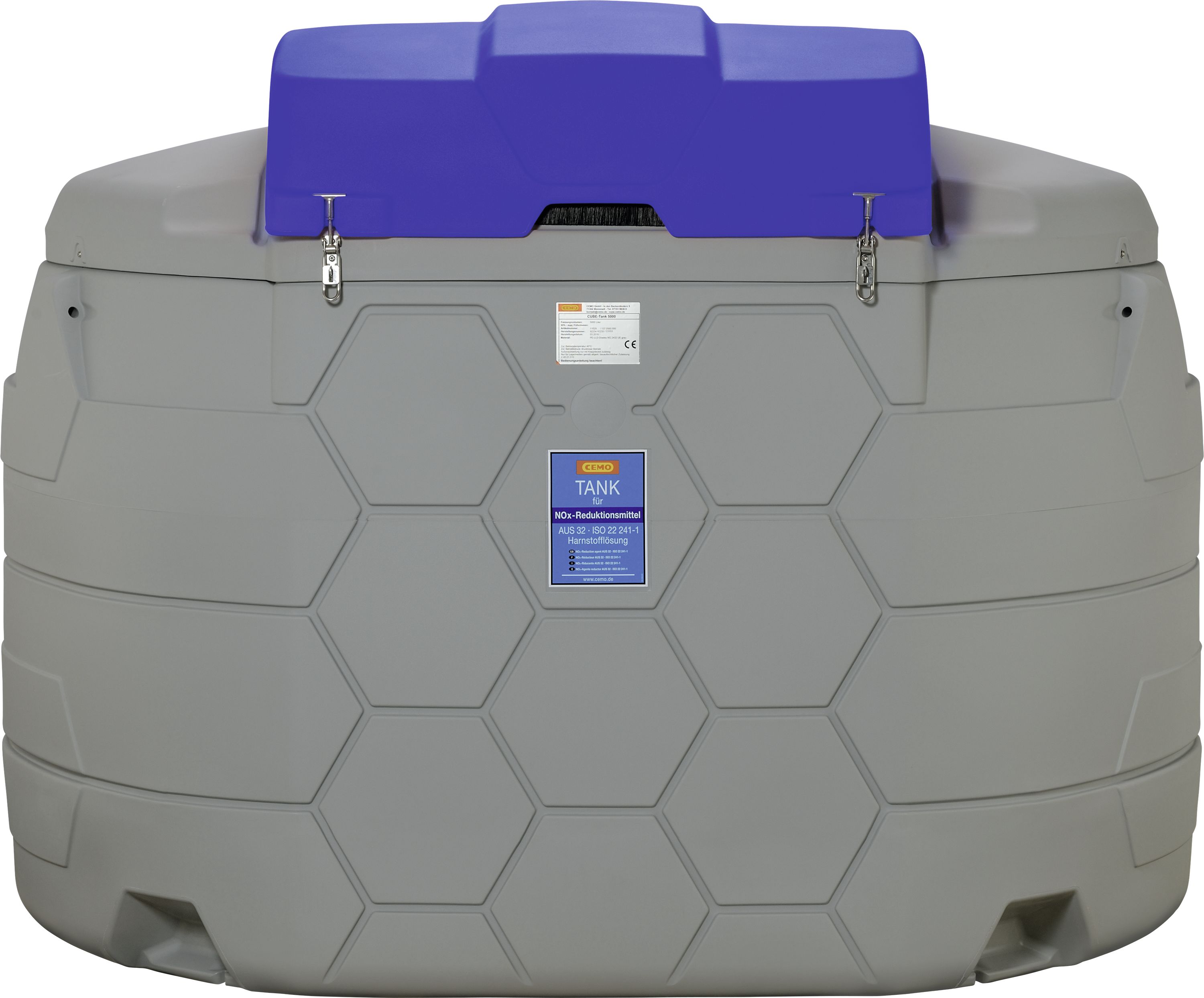 Cemo Tankanlage "Cube AdBlue Outdoor Premium" 5.000 l, für AdBlue , stationär, 230 V-Pumpe, mit Deckel und Heizlüfter, 11165