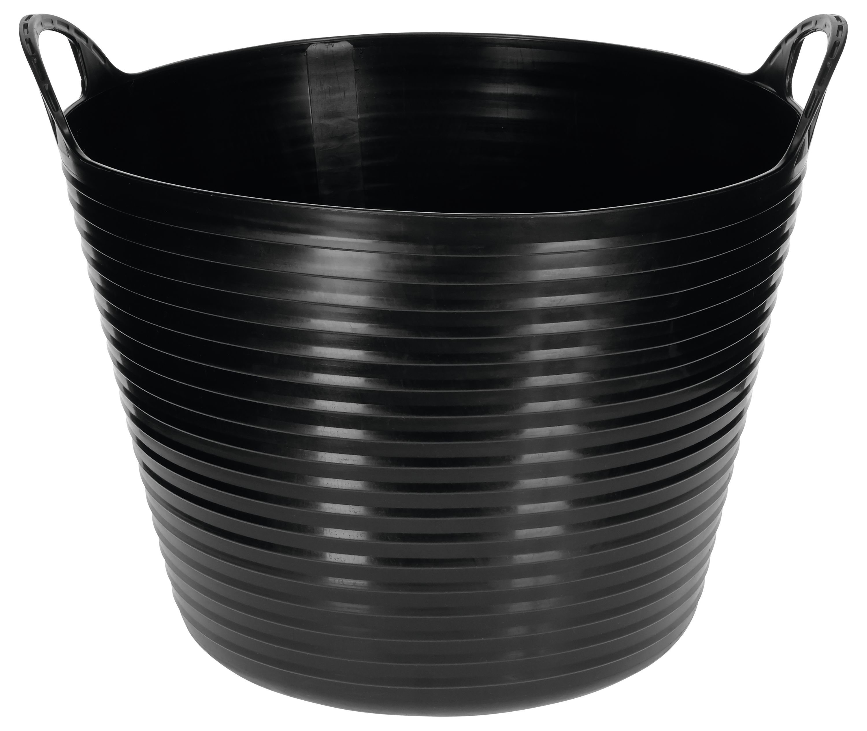 KERBL Aufbewahrungs- und Transportbehälter "FlexBag" 28 l, schwarz, Kunststoff, mit zwei Griffen, 3228266