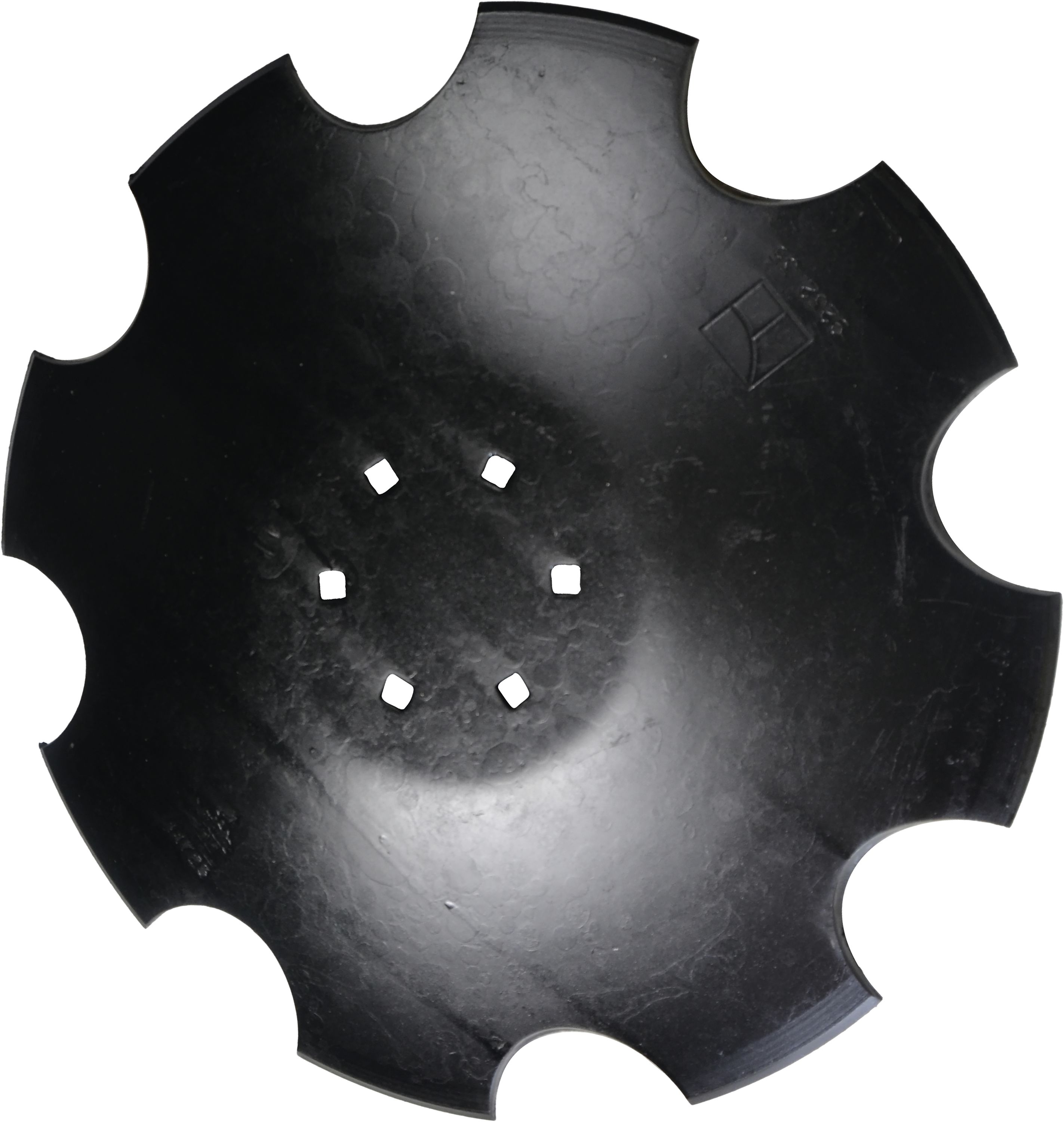 NIAUX 200 Eggenscheibe 460 x 5 mm, LK 100 mm, gewölbt, gezahnt, flacher Ansatz, für Kuhn, 31-0969