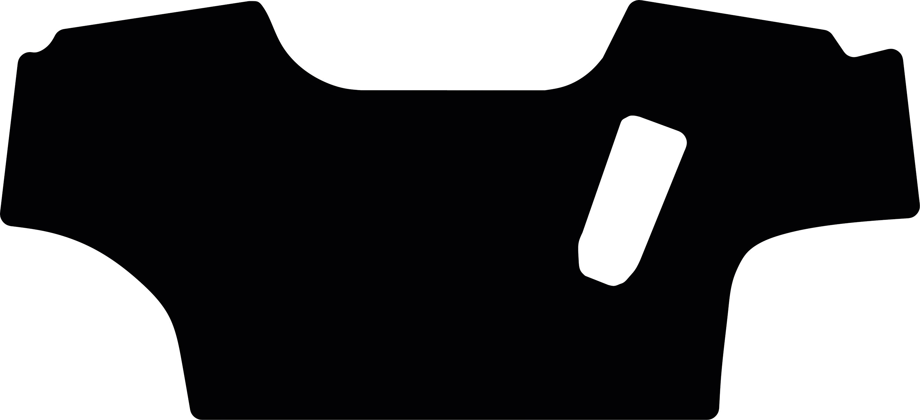 Fußmatte Velours schwarz, für Massey Ferguson Traktor 8S, ab Bj. 19