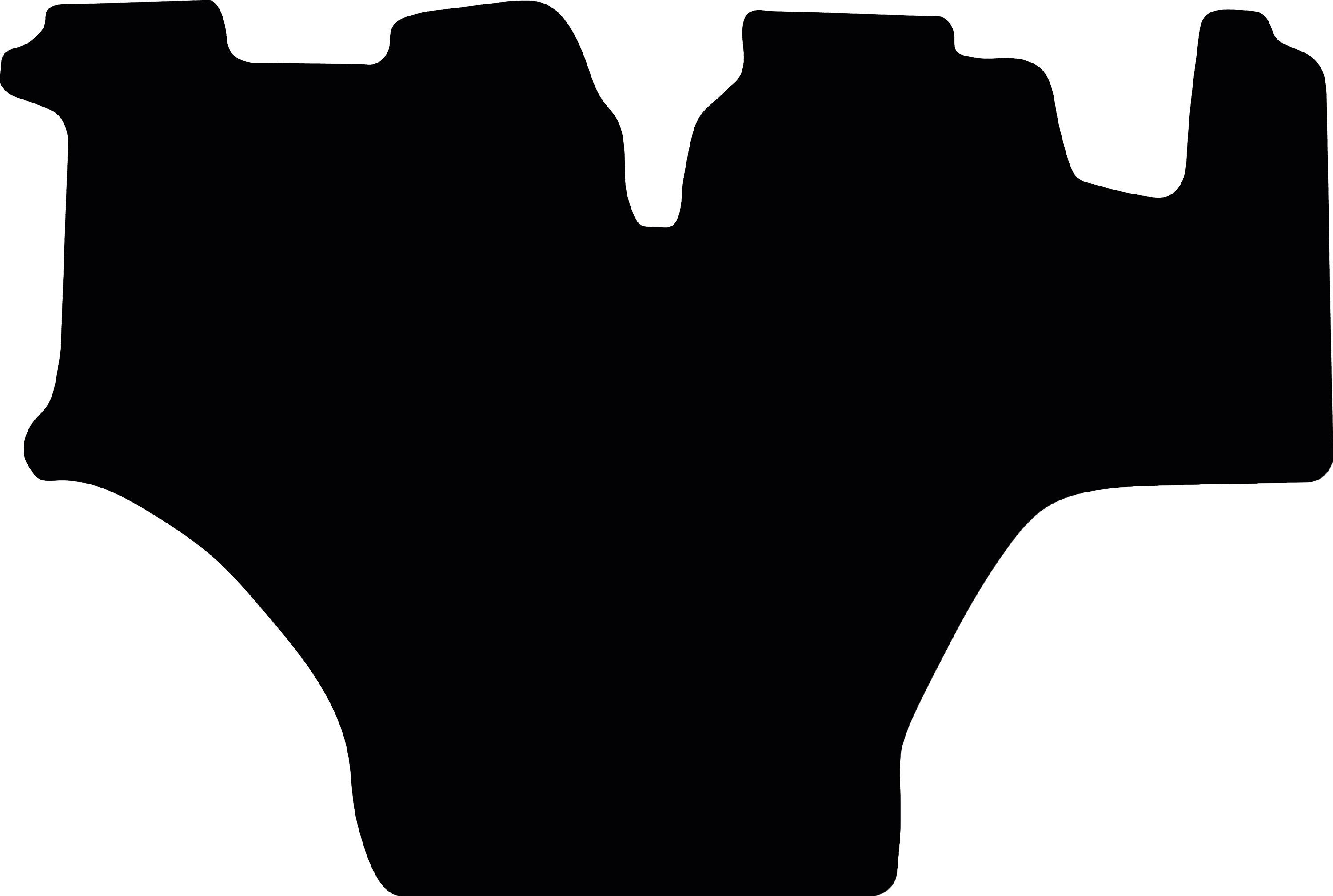 Fußmatte Gummi schwarz, für Case IH Traktor Quantum N, ab Bj. 23