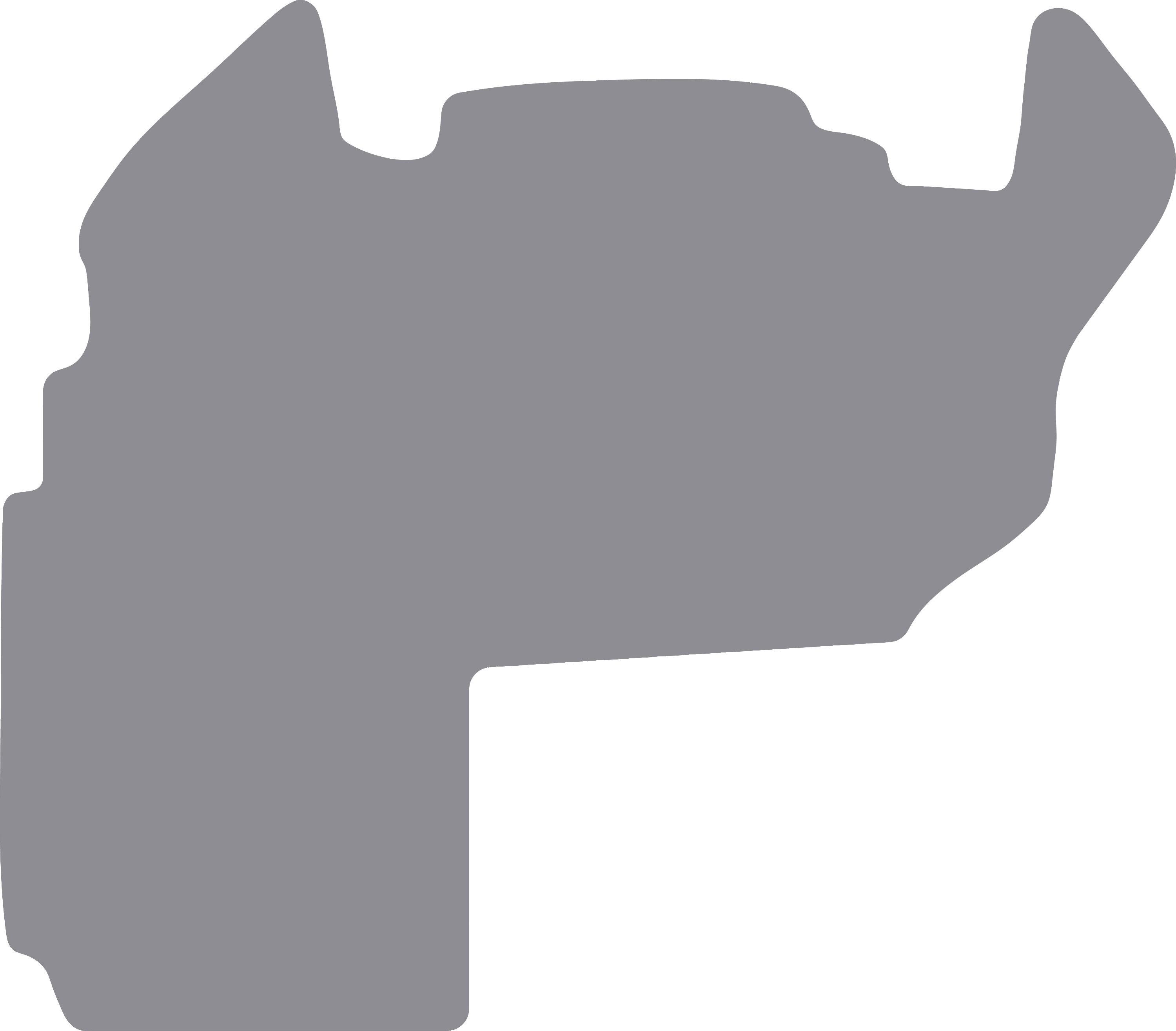 Fußmatte Gummi hellgrau, für Hitachi Radlader ZW180-7