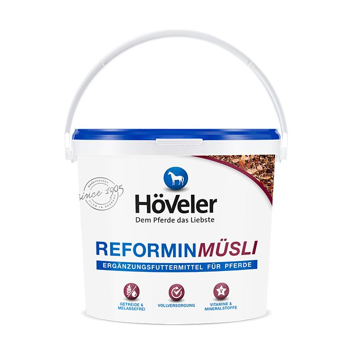Höveler Reformin Müsli getreidefreies Mineralfutter für Robustpferde und leichtfuttrige Rassen 20 kg Sack