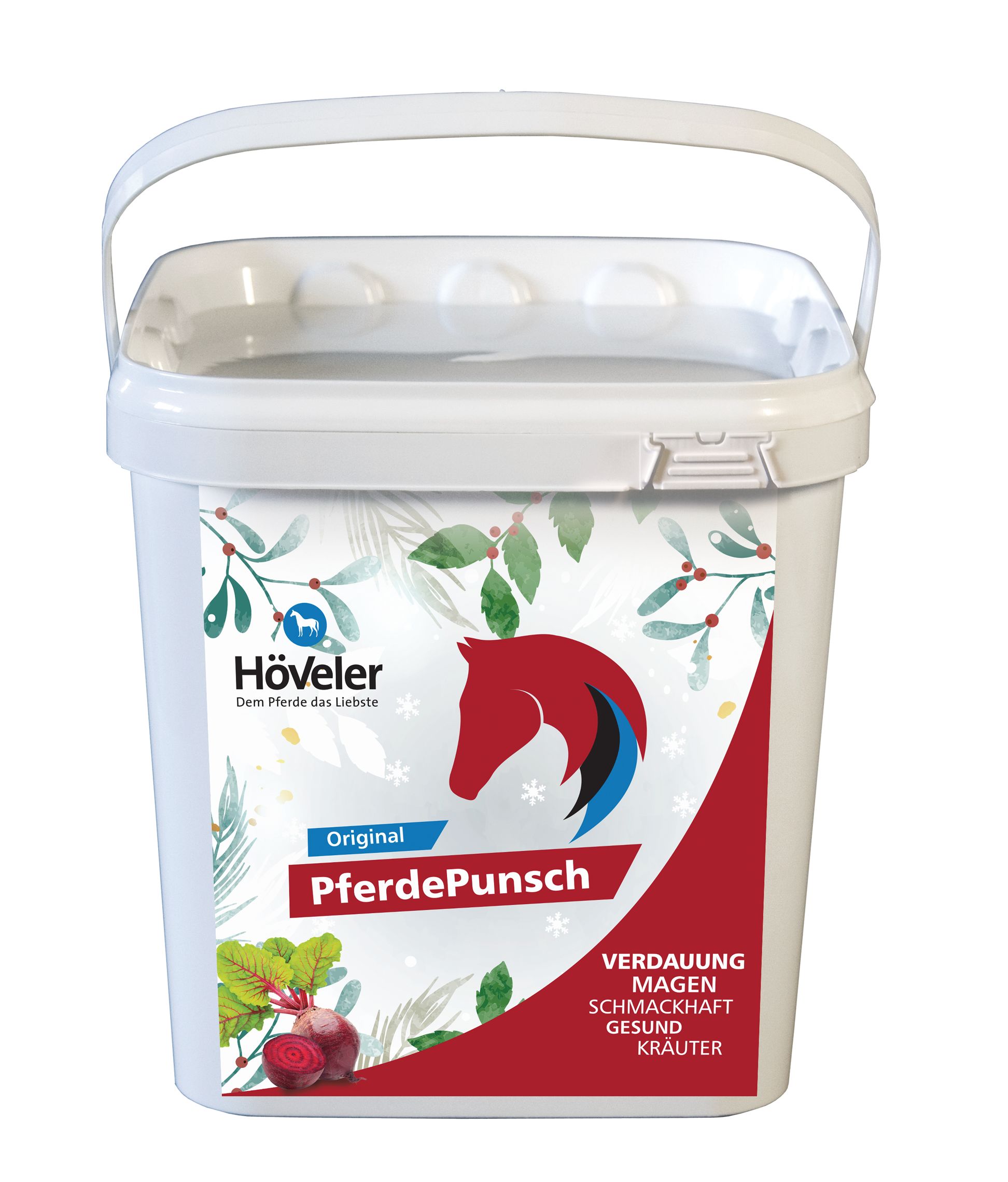 Höveler PferdePunsch Mash mit Prebiotika und Kräutern 5 kg Eimer