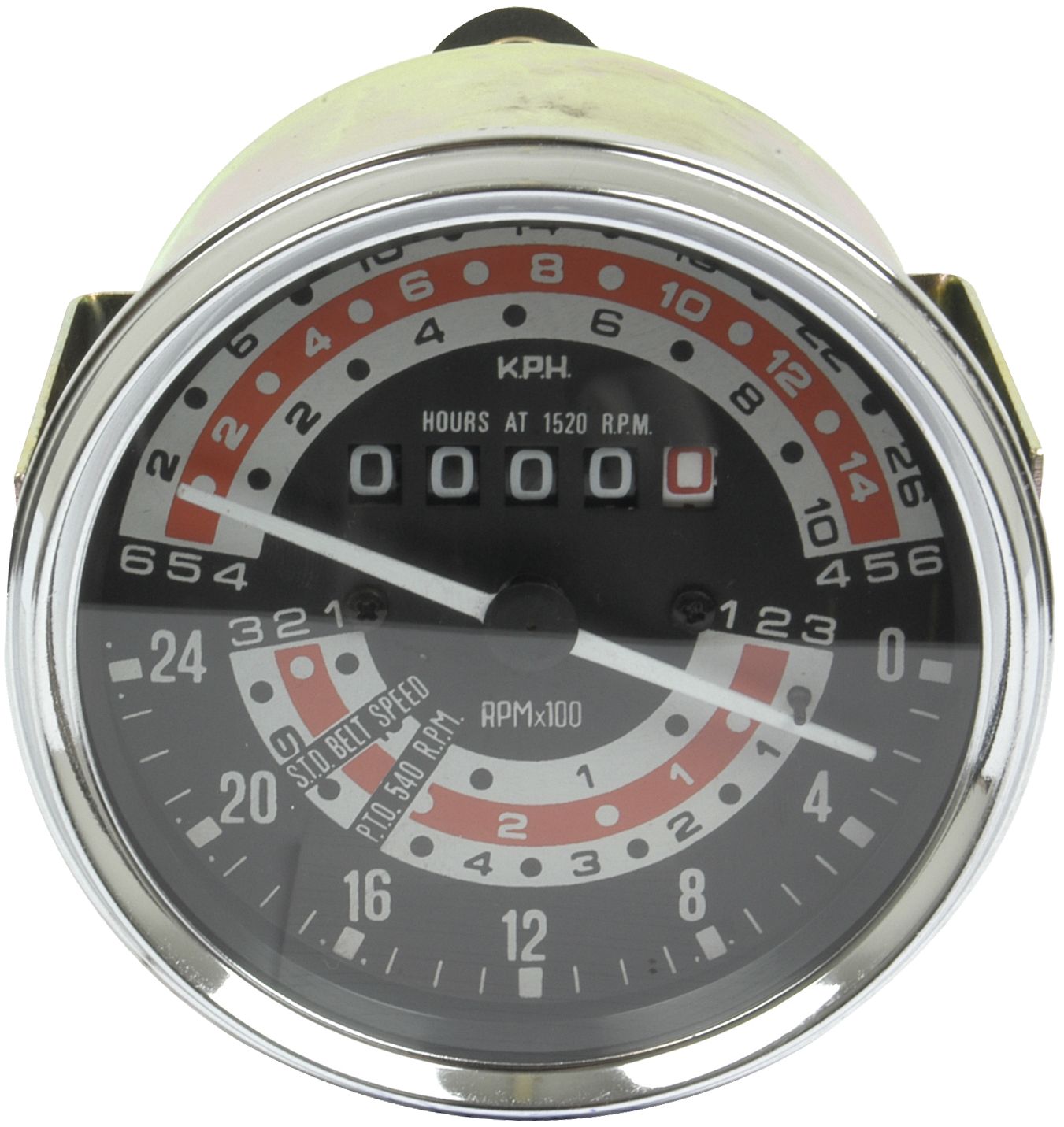 Traktormeter Ø 79/89 mm, 0 bis 28 km/h, rechtsdrehend, für Traktor Massey Ferguson 35