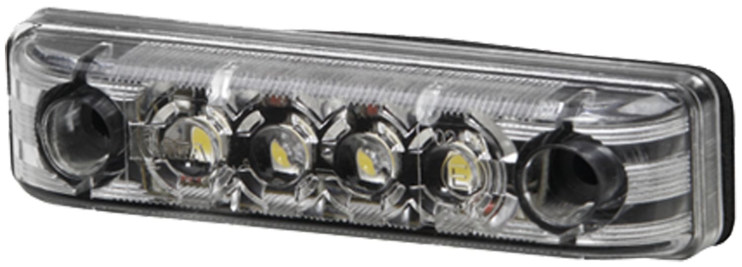 Hella LED-Positionsleuchte quadratisch, vorn links/rechts, weiß, 65 x 16 x 11 mm, 24 – 24 V DC, E4 8114, 2PG 357 010-121