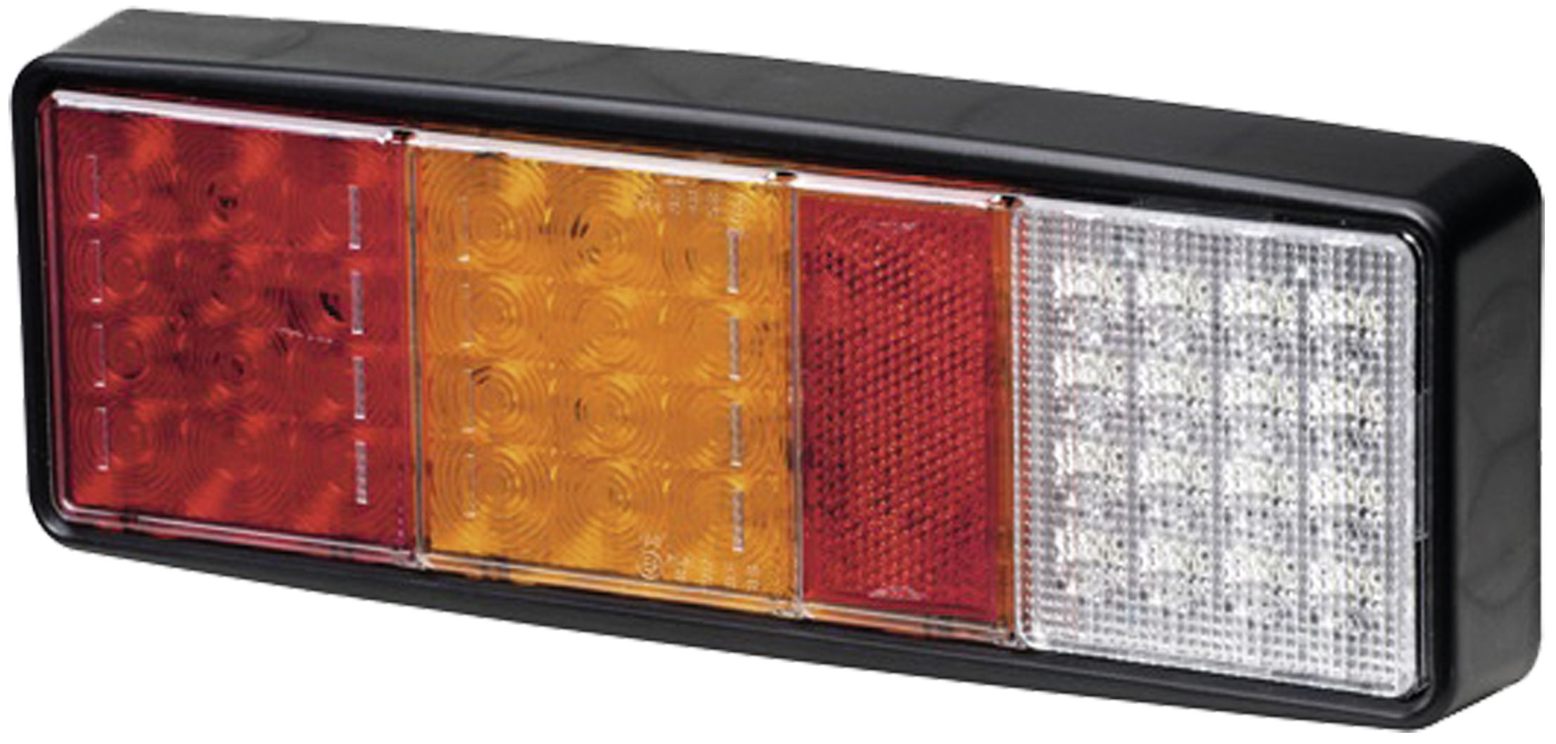 Hella LED-Schlussleuchte links/rechts 9 – 36 V DC, 275 x 99,3 x 33,5 mm, Schluss-, Brems-, Blink-, Rückfahrlicht, 2VP 357 019-001