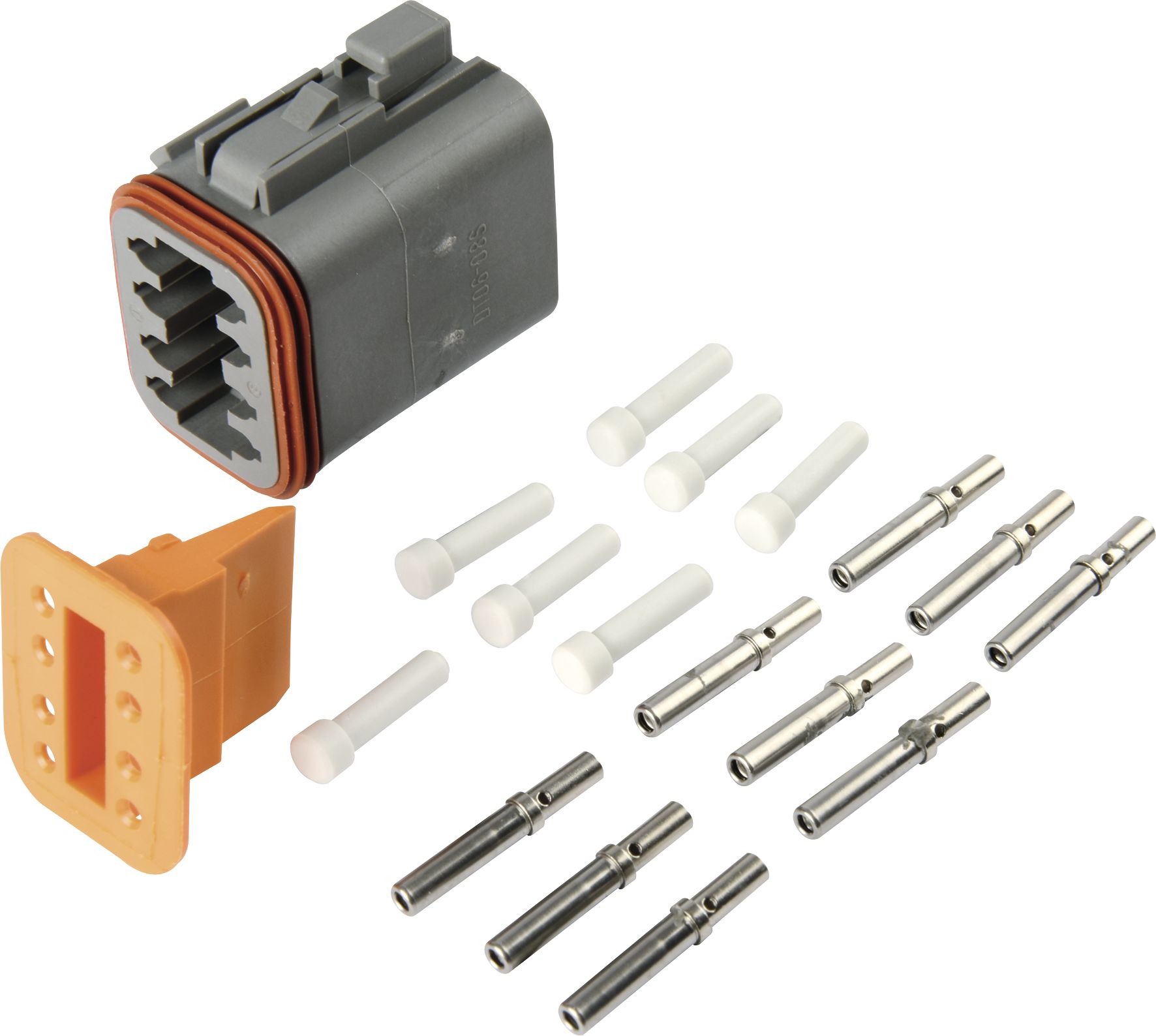 Herth + Buss Steckgehäusesatz "Deutsch DT", 8-polig, Rundsteckhülse, 50 390 598