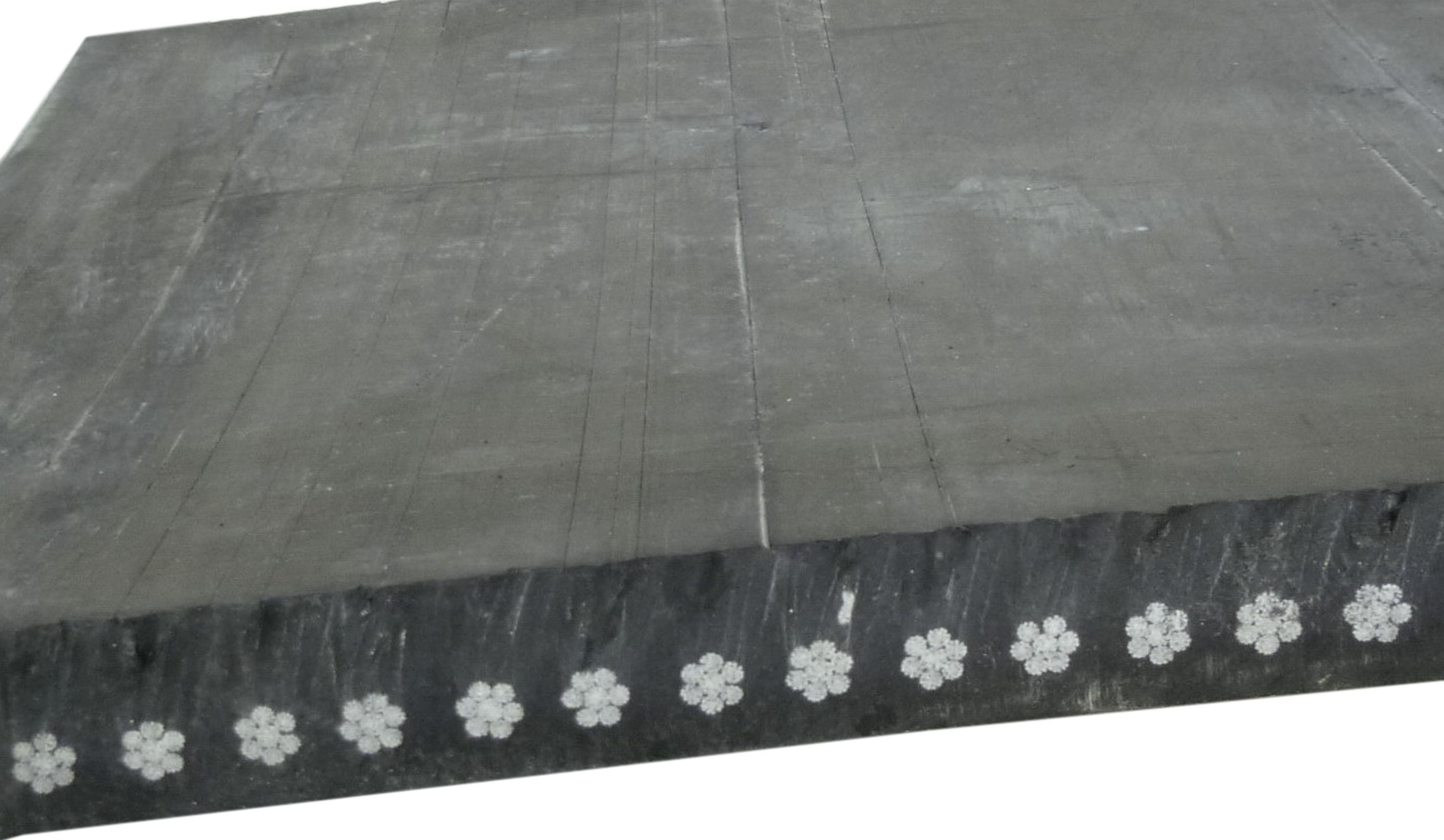 Düvelsdorf Gummileiste 2,00 m mit Stahleinlage, für Gummischieber, 3615310