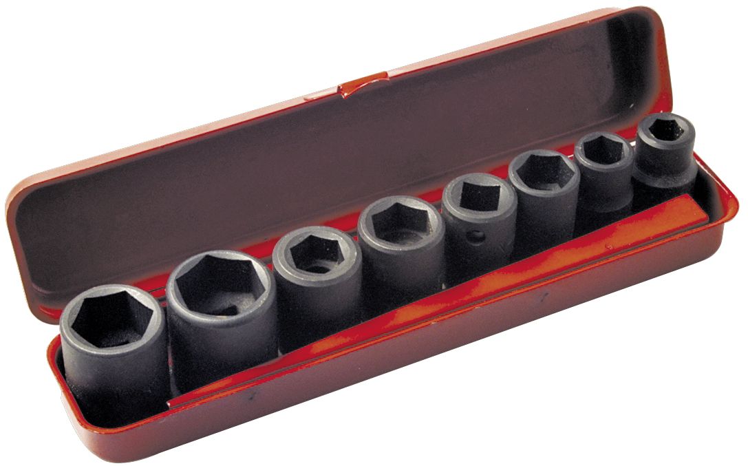 Schlagnüssesatz 3/4 " Satz im Kunststoffkasten