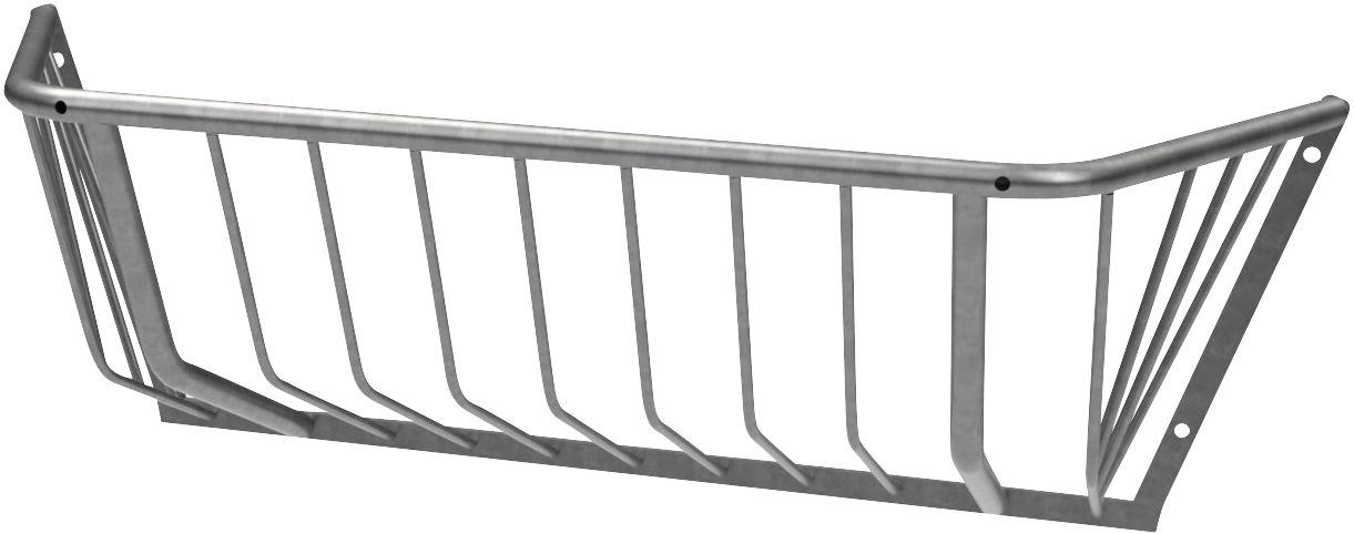 KERBL Heuraufe 113 x 38 x 38 cm, Wandmontage, für Kälber, Kälberiglus, 14454