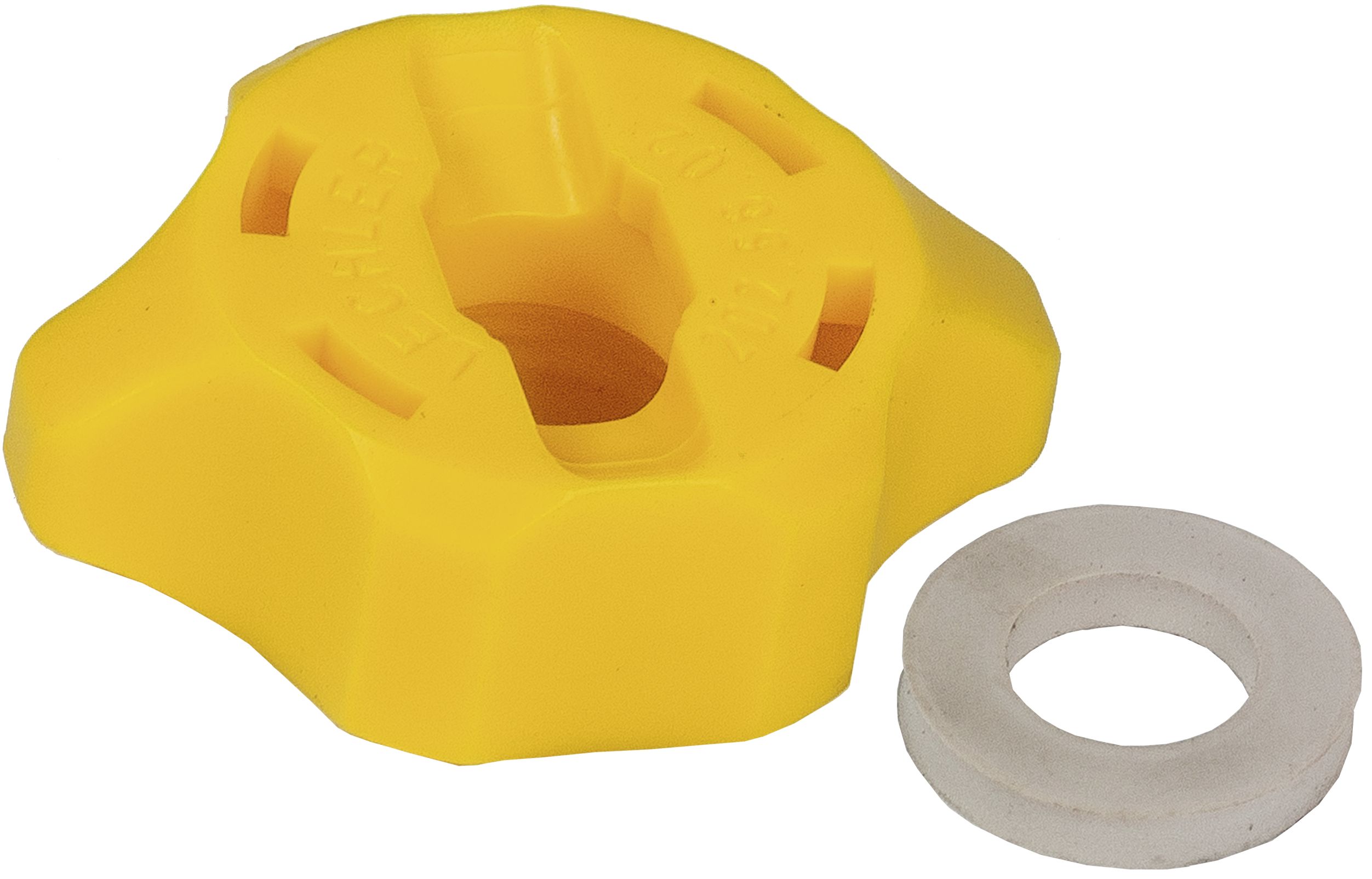 Lechler Bajonettmutter "Twistloc", gelb, SW 10, mit Dichtung, 0652025602001