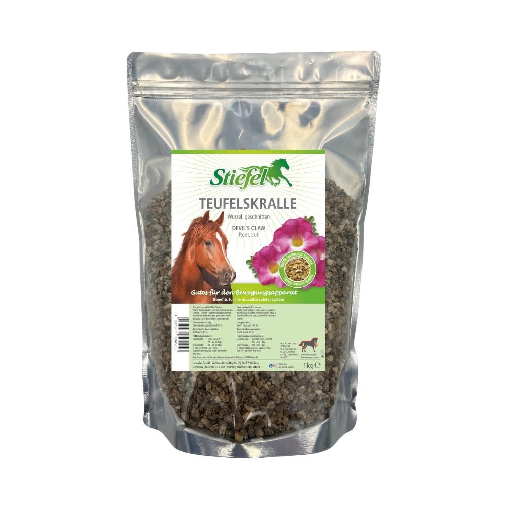 Stiefel Teufelskralle für Pferde getrocknet 1 kg Beutel