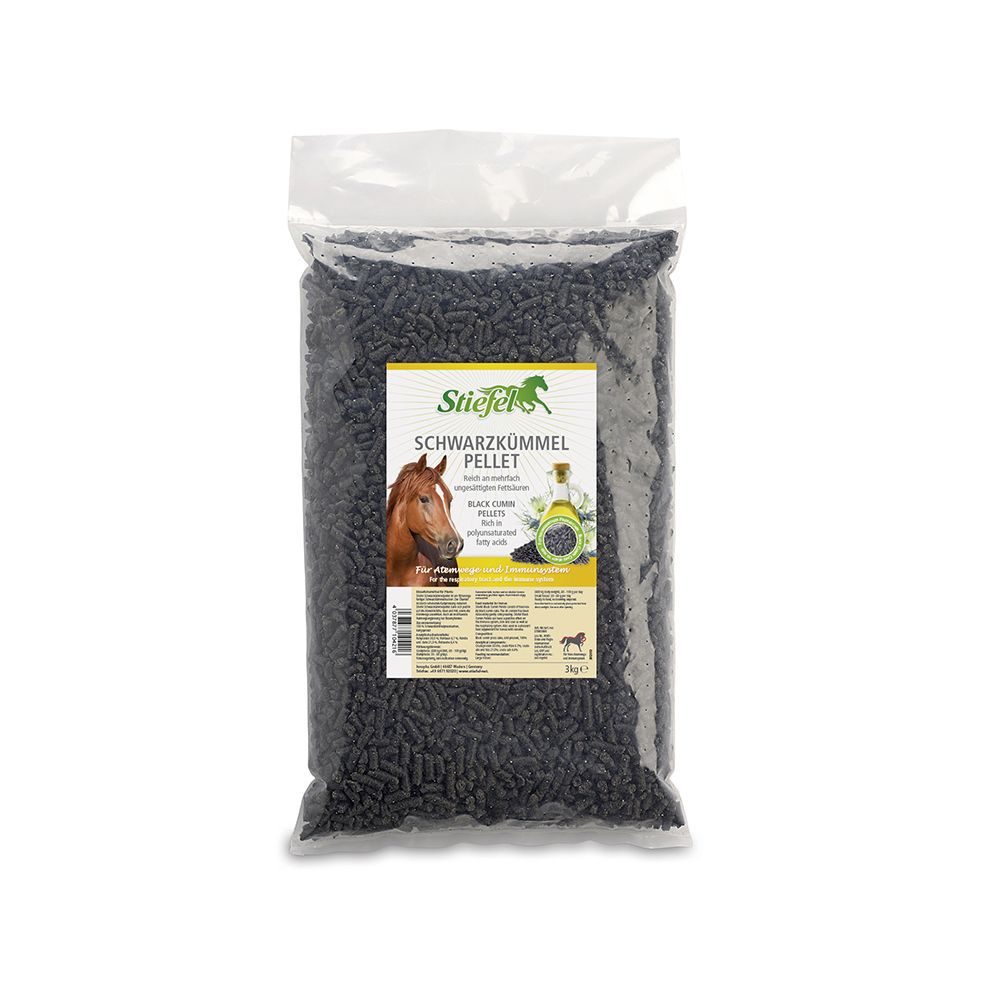 Stiefel Schwarzkümmel Pellet für Pferde Pellet 3 kg Beutel