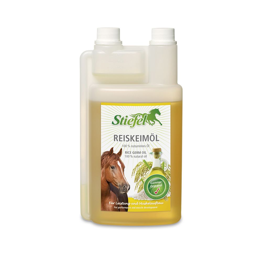 Stiefel Reiskeimöl für Pferde flüssig 1 l Flasche