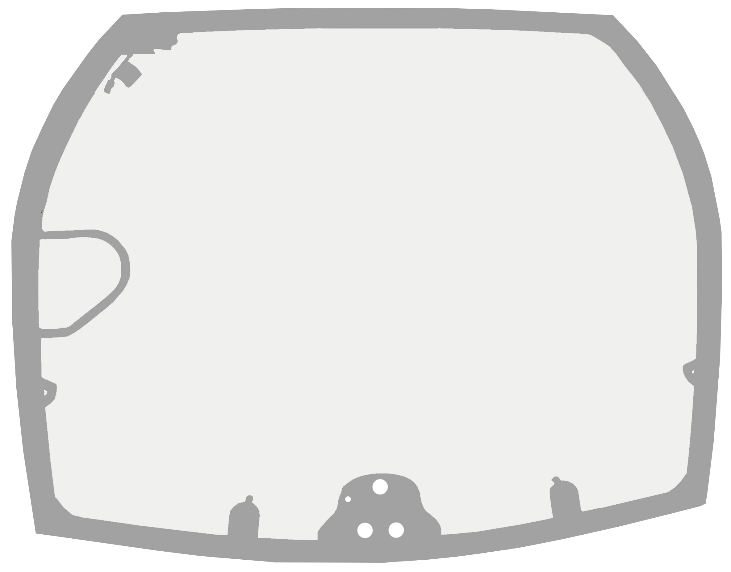 Fendt Frontscheibe grün, für Traktor Vario 300, 500, 600, 700, 0045021200000