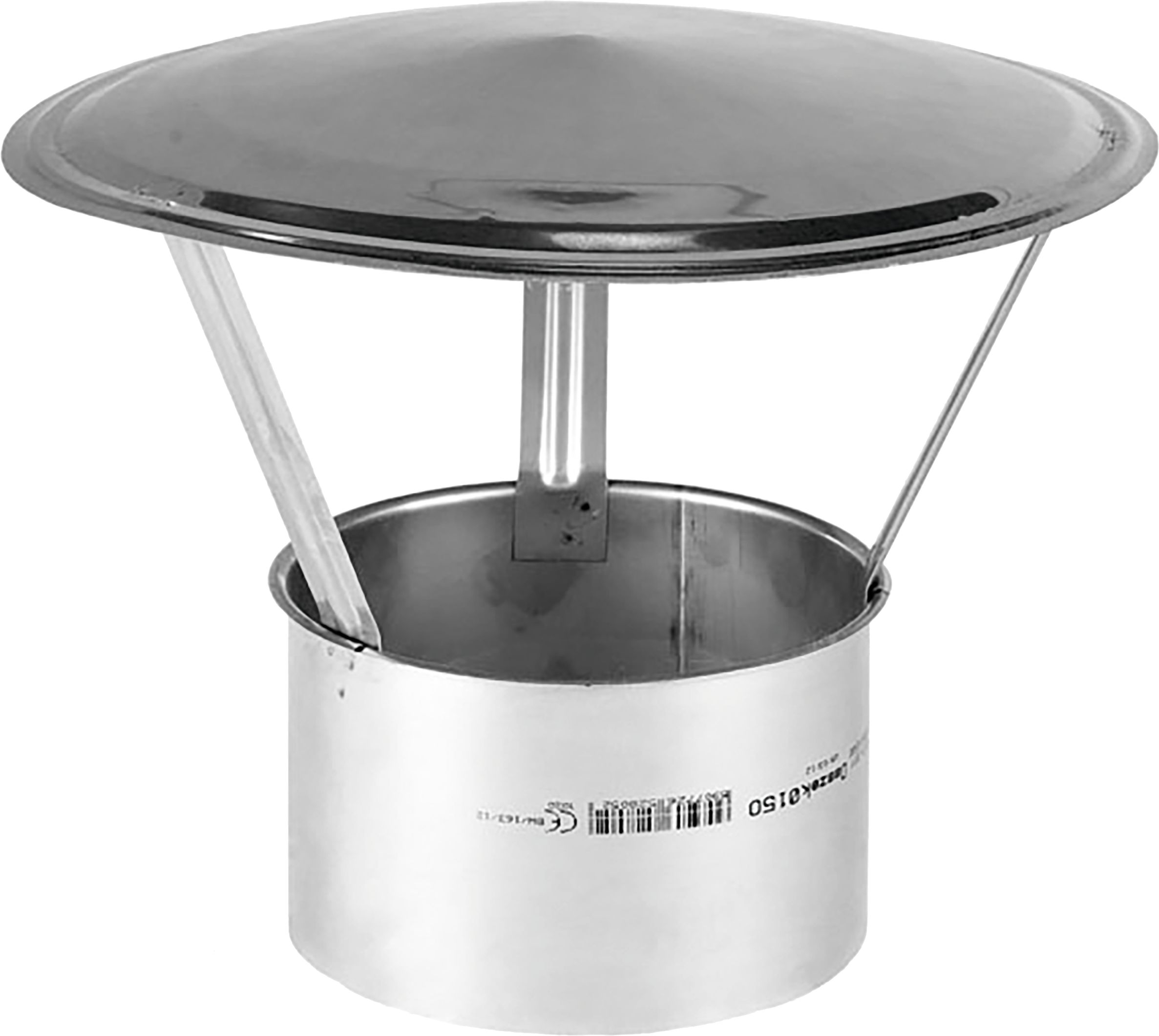 Master Schornsteinabdeckung 150 mm, Edelstahl für Heizkanonen BV 110, BV 170, BV 290, BV 400, 4013.249