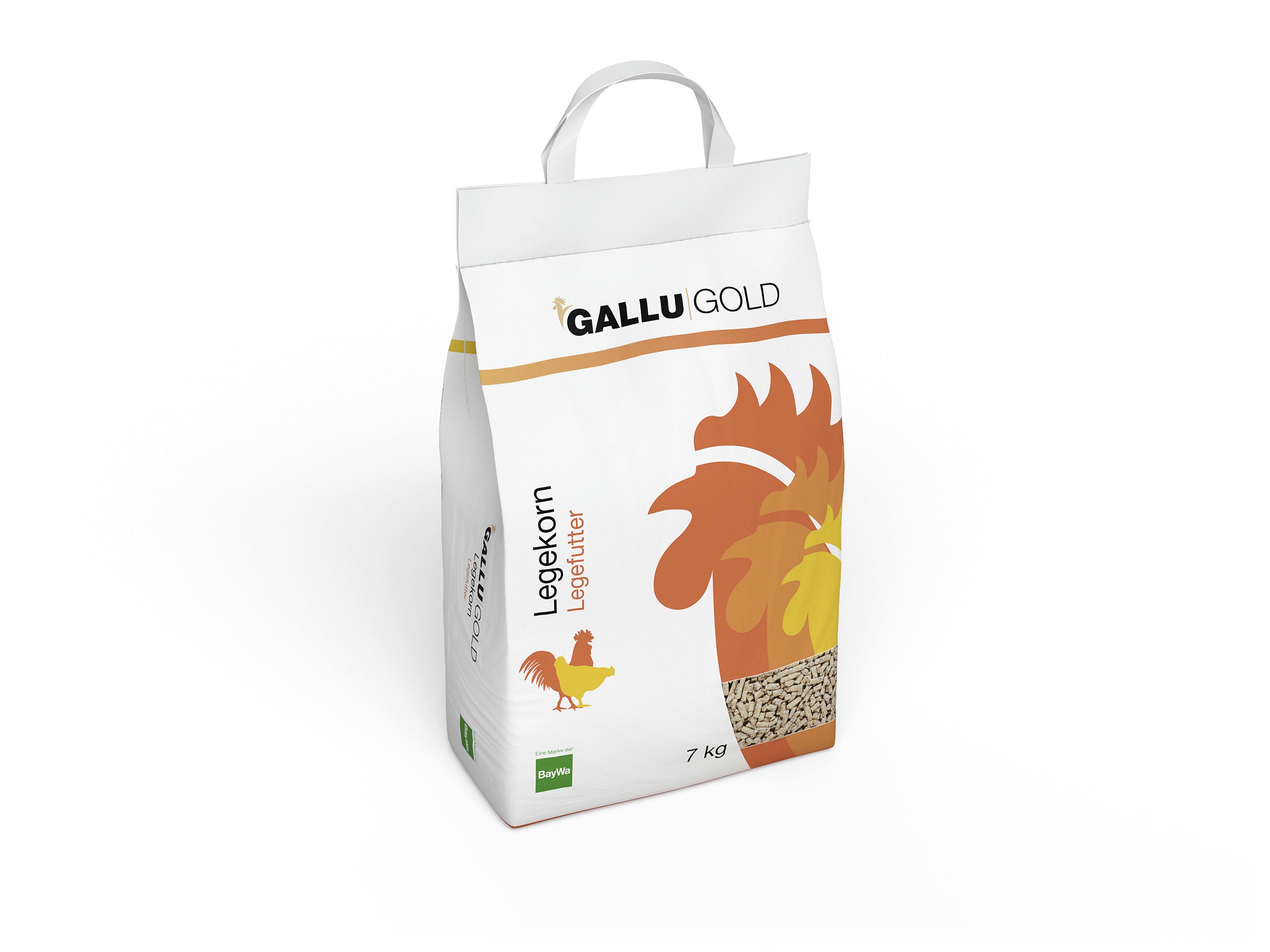 GALLUGOLD Legekorn (Kleinpackung) pelletiertes Ergänzungsfutter für Legehennen Pellet 7 kg Sack