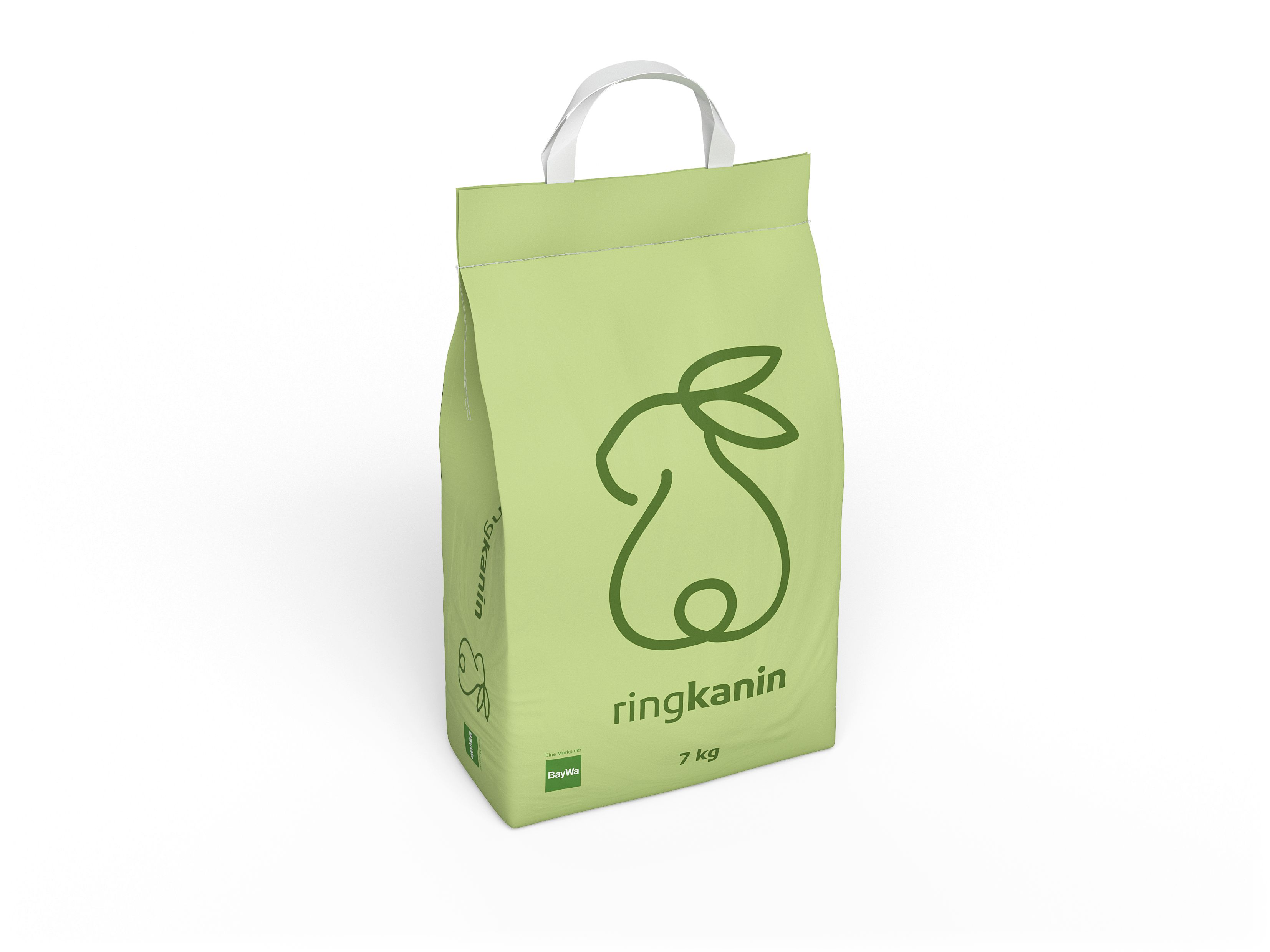 ringkanin Kräuter (Kleinpackung) schmackhaftes Kaninchenfutter, Nagerfutter, Hasenfutter mit Kräuterextrakt aus Thymian und Oregano Pellet 7 kg Sack