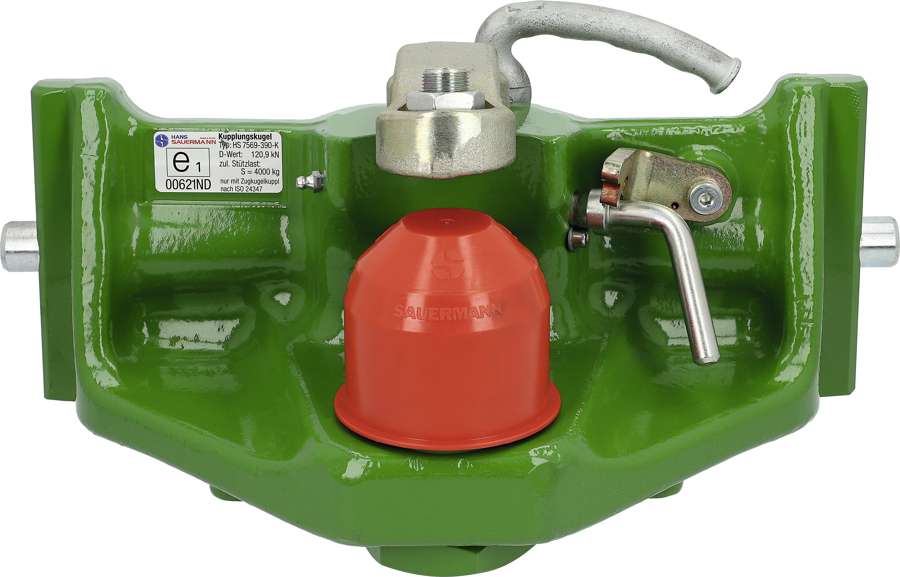 HANS SAUERMANN Kugeleinsatz "HS7569-390-K" 390/25/32 mm, Kugel 80 mm, schwarz, für Traktor, C51698814
