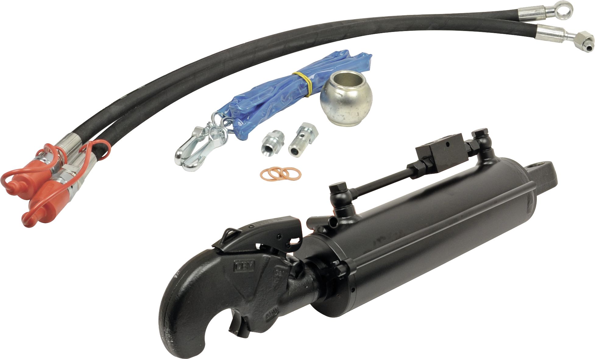 Hydraulischer Oberlenker Kat. 3 Länge 590 – 815 mm, mit Fanghaken und Gabelgelenk ohne Kopf