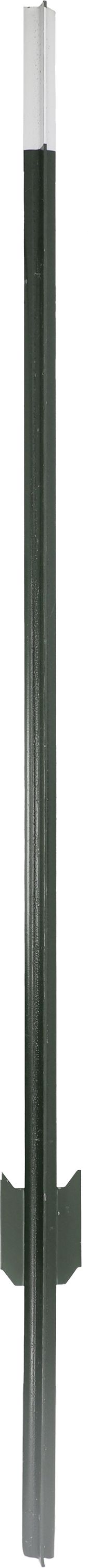 Patura Zaunpfahl "T-Pfosten" 1,67 m Stahl grün T-Profil, mit massiver Fußplatte, 1 St., 171600