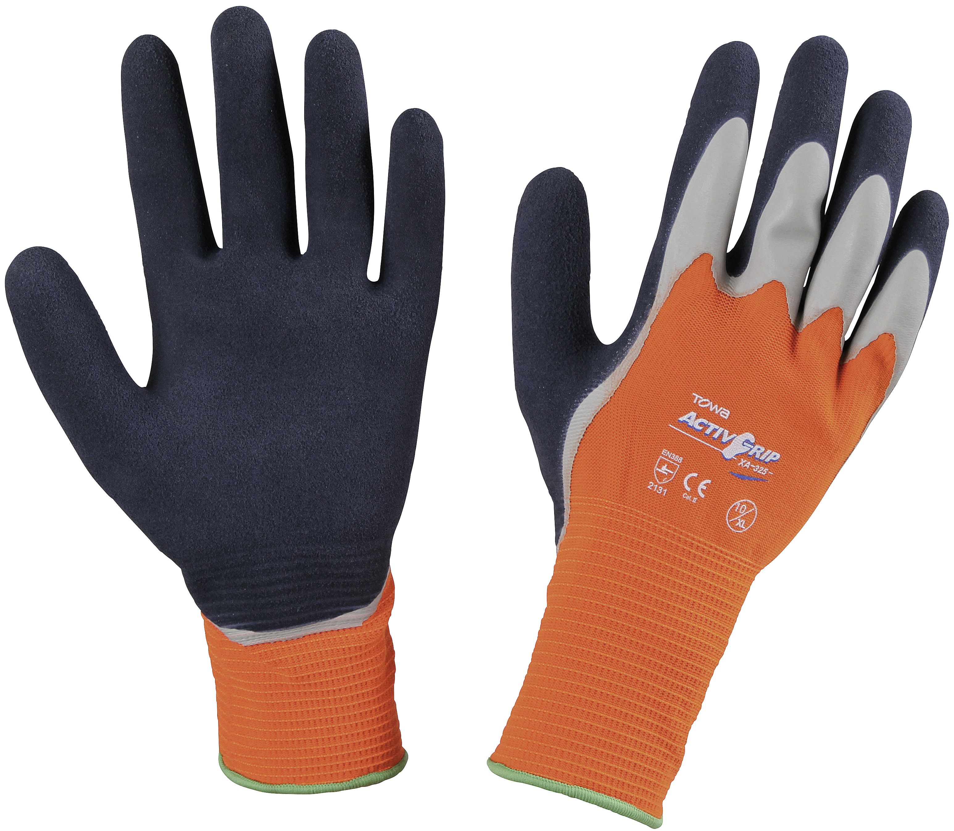 Keron Handschuhe "Activ Grip XA325" Gr. 10, Polyester-/Baumwoll-Feinstrick, latexbeschichtet, 297674