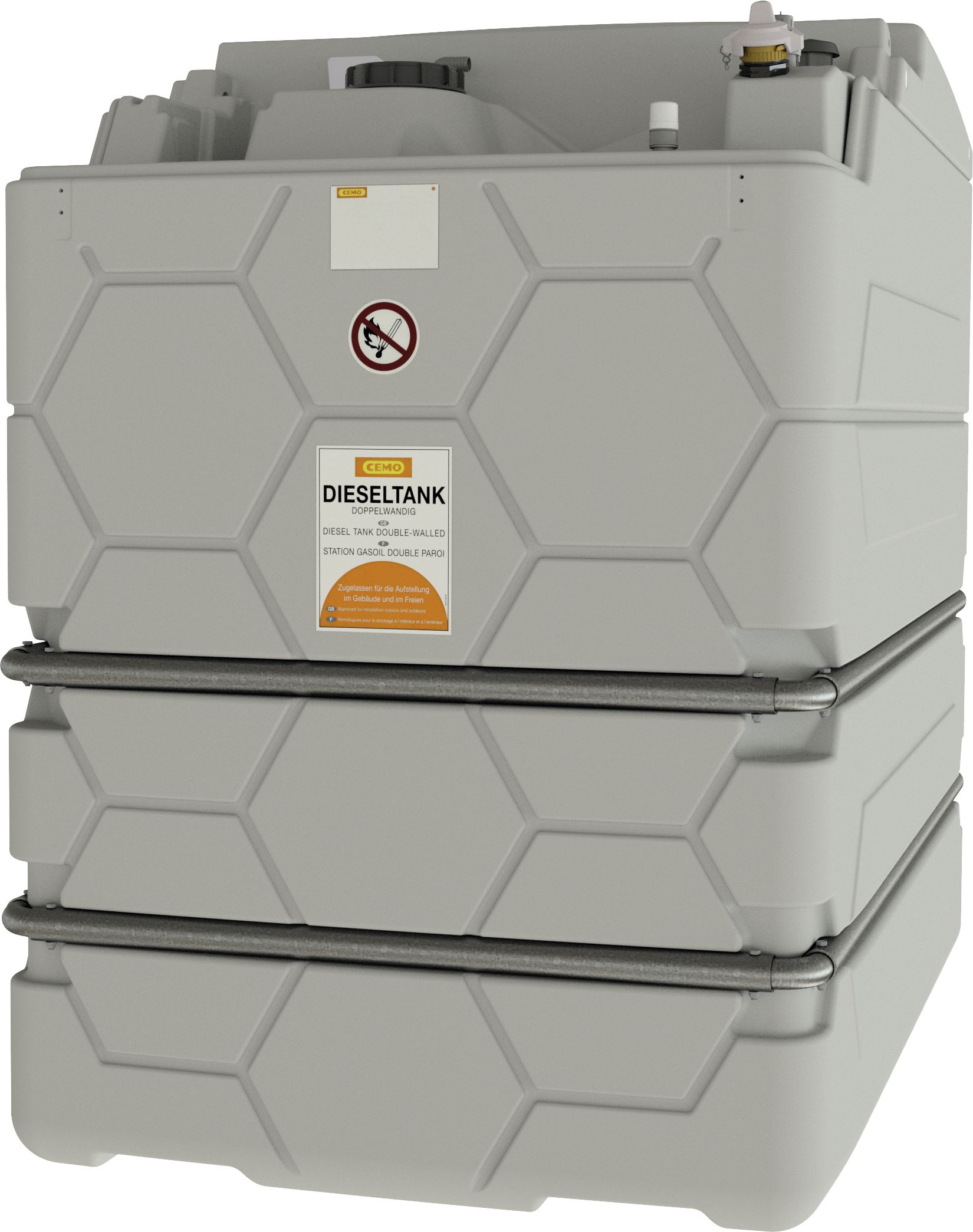 Cemo Erweiterungstank "Cube Indoor Basic" 2.500 l Erweiterungseinheit II, für Diesel, für Tankanlage Cube Indoor Basic, 10544